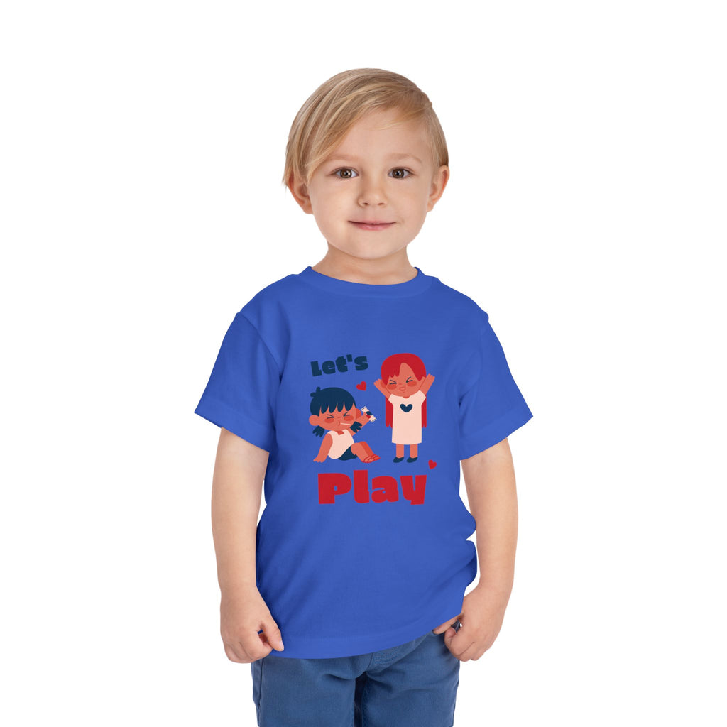 Playful Toddler Tee, Let's Play Shirt, Kids Short Sleeve Top, Fun Toddler Clothing, Adorable Kids Tee