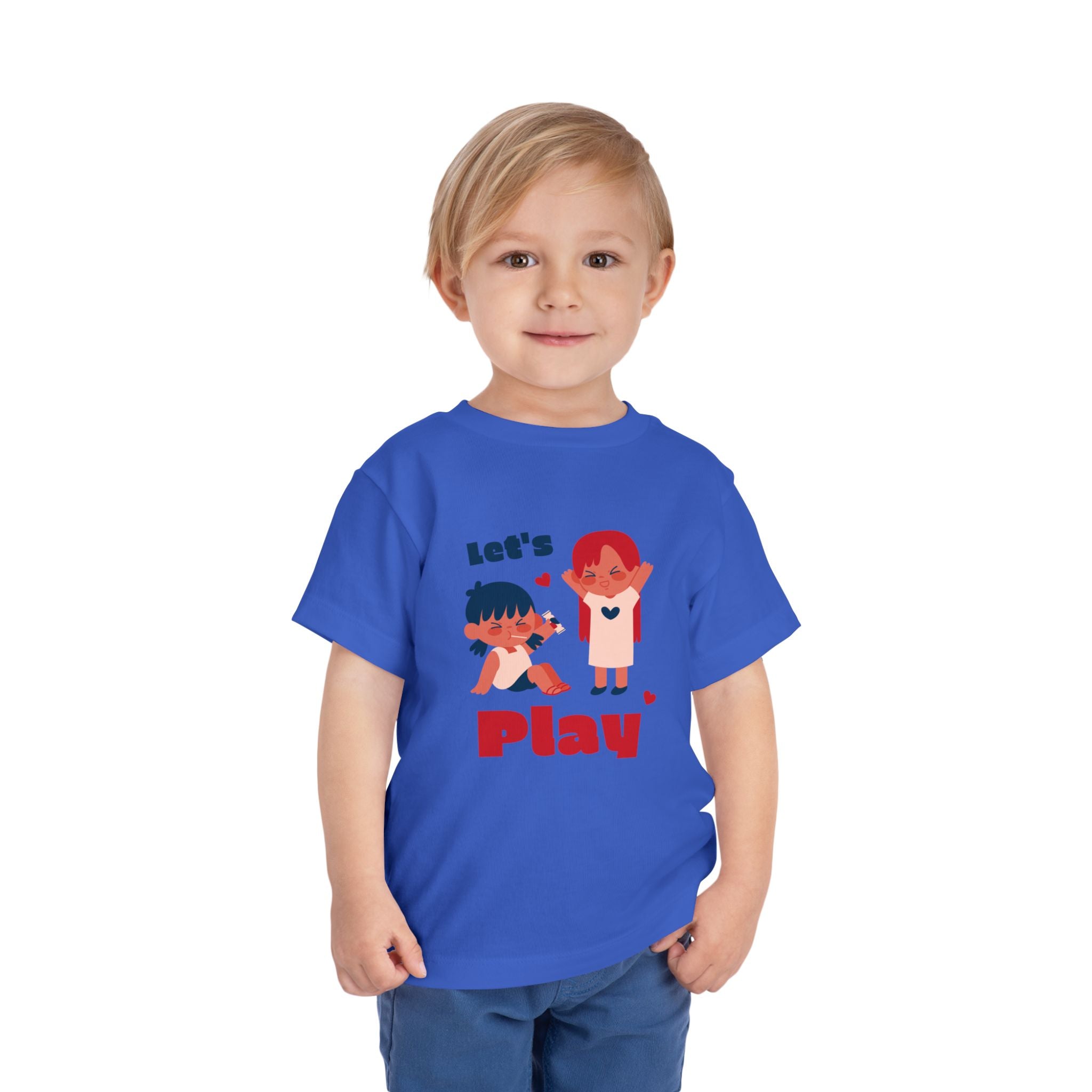 Playful Toddler Tee, Let's Play Shirt, Kids Short Sleeve Top, Fun Toddler Clothing, Adorable Kids Tee