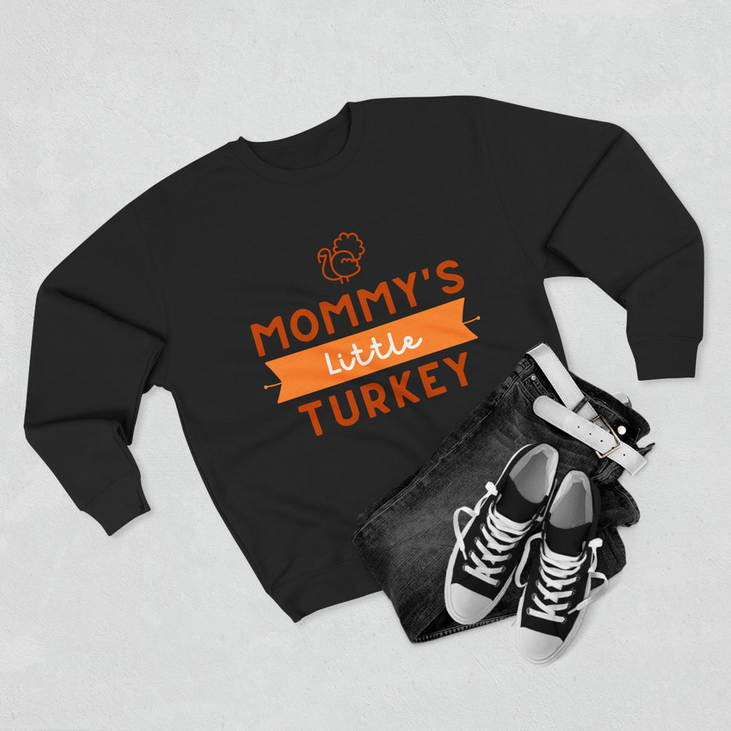 Mommy's Little Turkey Sweatshirt, Thanksgiving Sweater, Family Holiday Outfit, Unisex Crewneck, Festive Fall Apparel