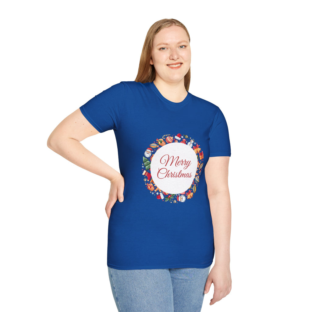 Merry Christmas Unisex T-Shirt, Holiday Apparel, Christmas Gift, Festive Tee, Seasonal Wear, Unisex T-Shirt