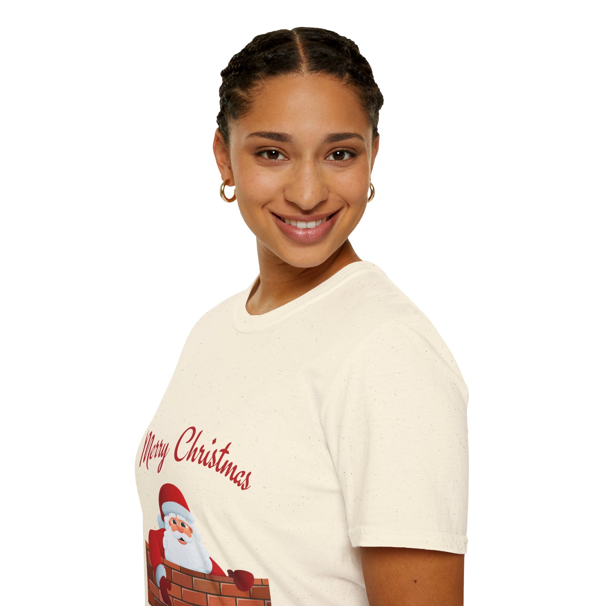 Merry Christmas Santa T-Shirt, Holiday Tee, Unisex Christmas Top, Festive Shirt, Gift for Him/Her, Family Reunion Apparel