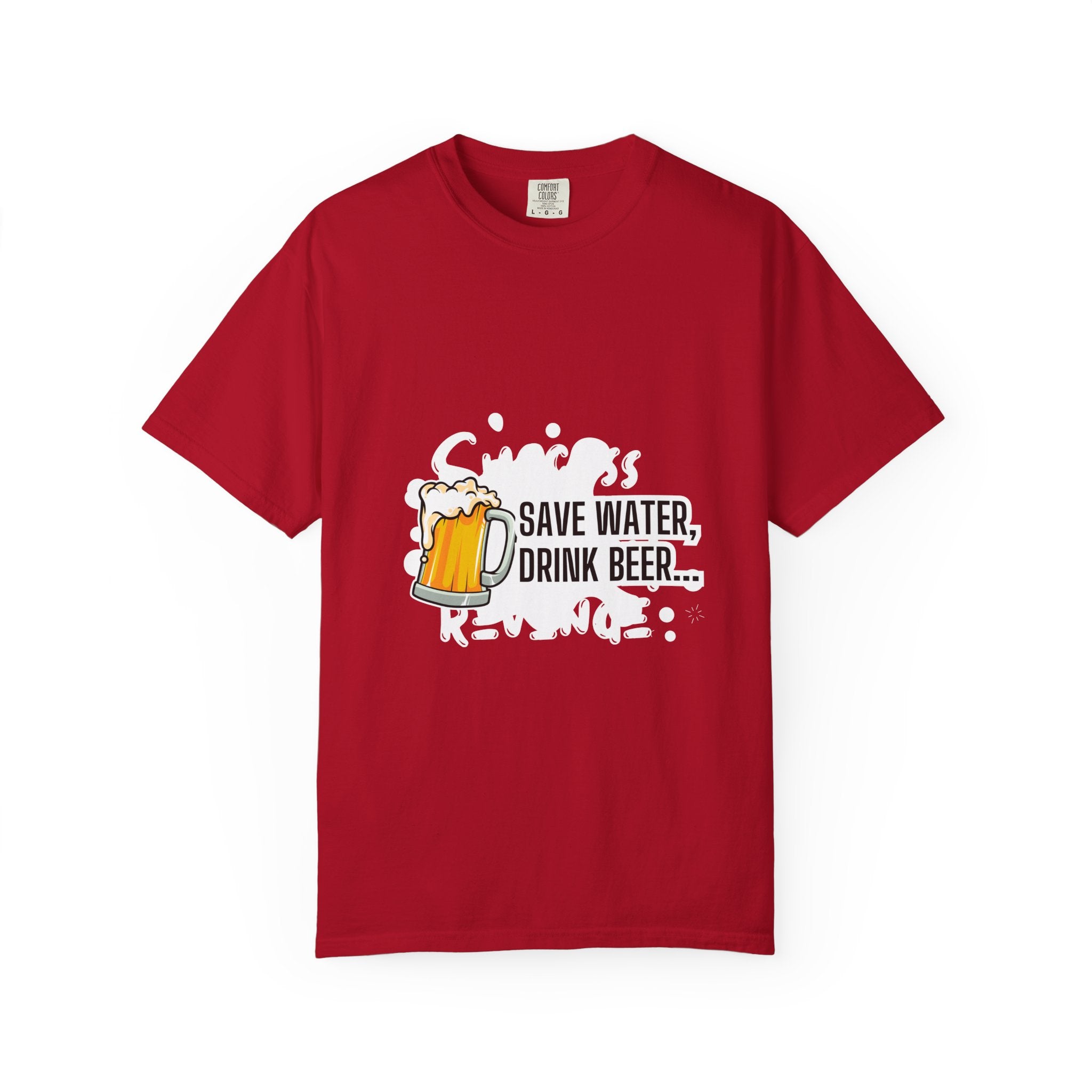Beer Lovers Unisex T-Shirt, Fun Graphic Tee for Parties, Great Gift for Festivals, Casual Wear for Beer Enthusiasts, Save Water Drink Beer