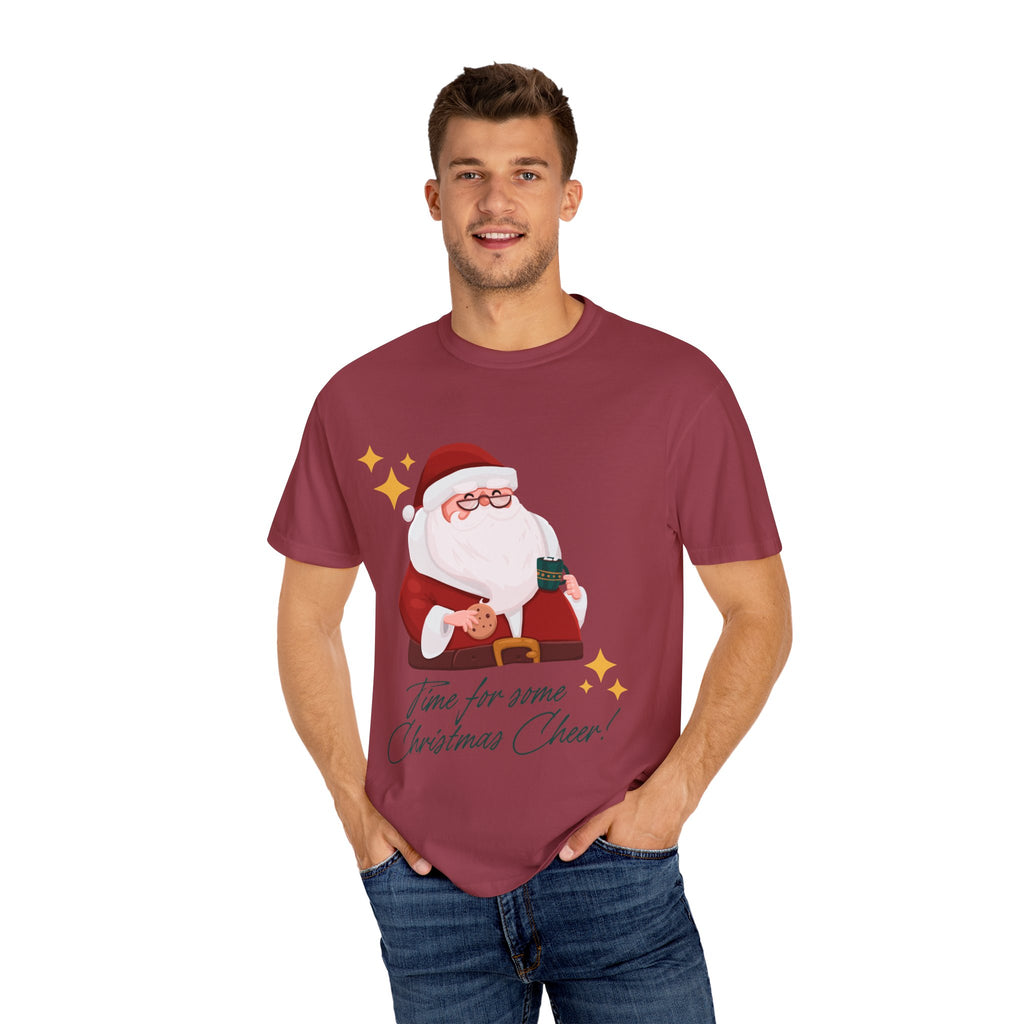 Festive Christmas T-Shirt, Holiday Apparel, Santa Graphic Tee, Unisex Christmas Gift, Seasonal Outfit, Cheerful Holiday Wear
