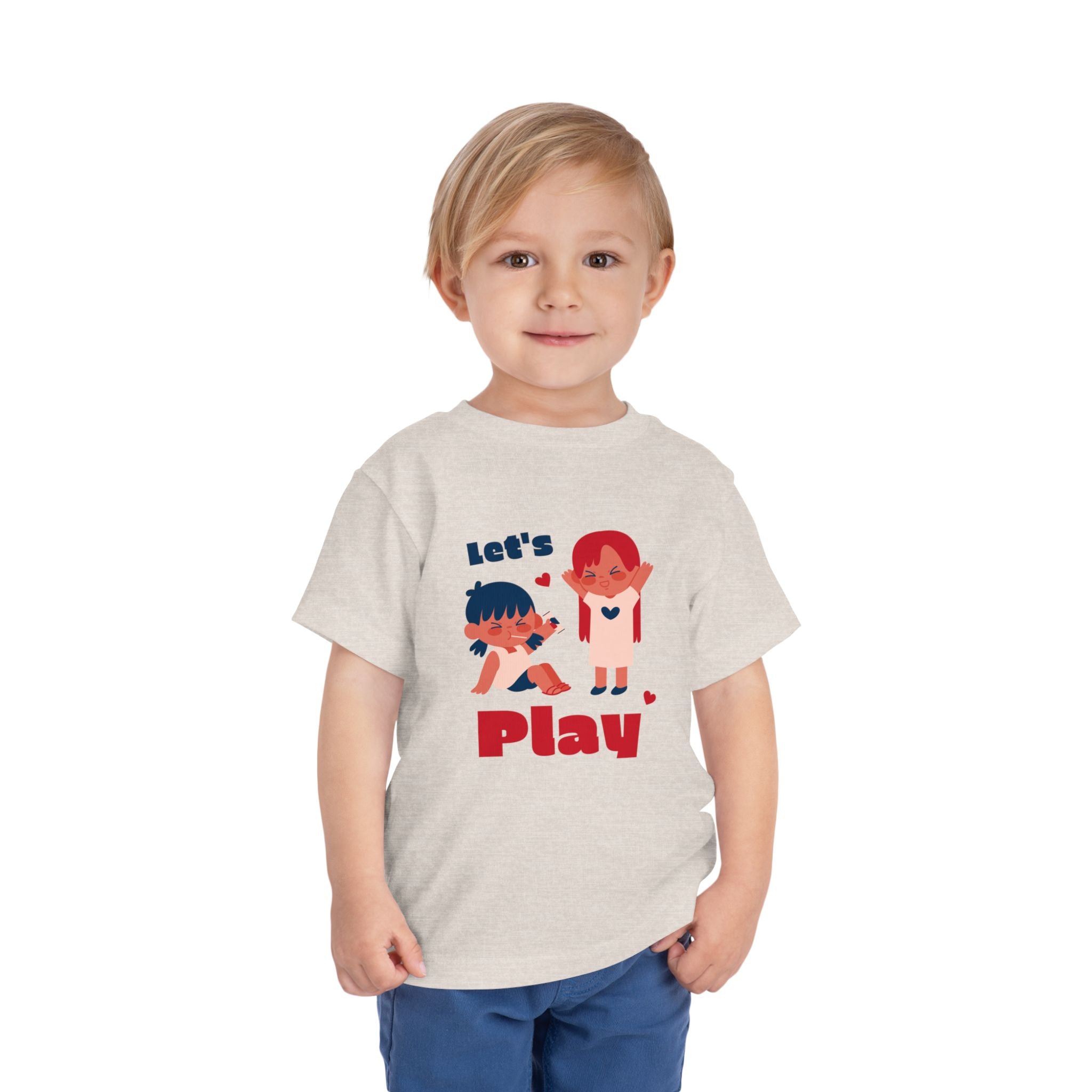 Playful Toddler Tee, Let's Play Shirt, Kids Short Sleeve Top, Fun Toddler Clothing, Adorable Kids Tee