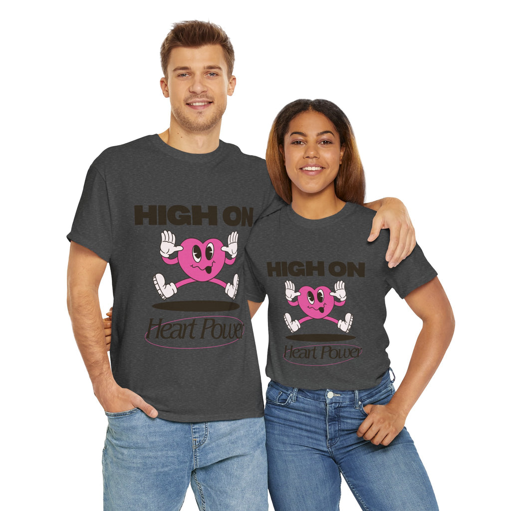 Heart Power Unisex T-Shirt Design | Graphic Tee for Men & Women | Streetwear Aesthetic T-Shirt