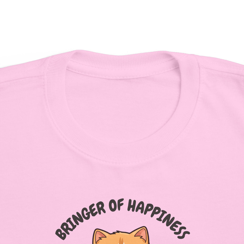 Toddler Cat-Inspired Tee - Celebrate Joy & Creativity, Cute Yellow Shirt, Gift for Kids, Funny Animal Apparel, Everyday Playwear