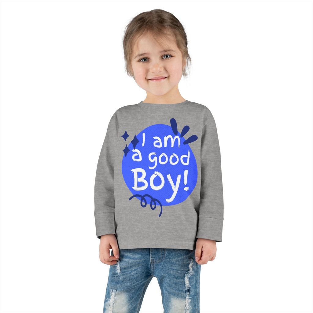 Toddler Long Sleeve Tee | Unisex Kids Shirt | Ring-Spun Cotton | EasyTear Label