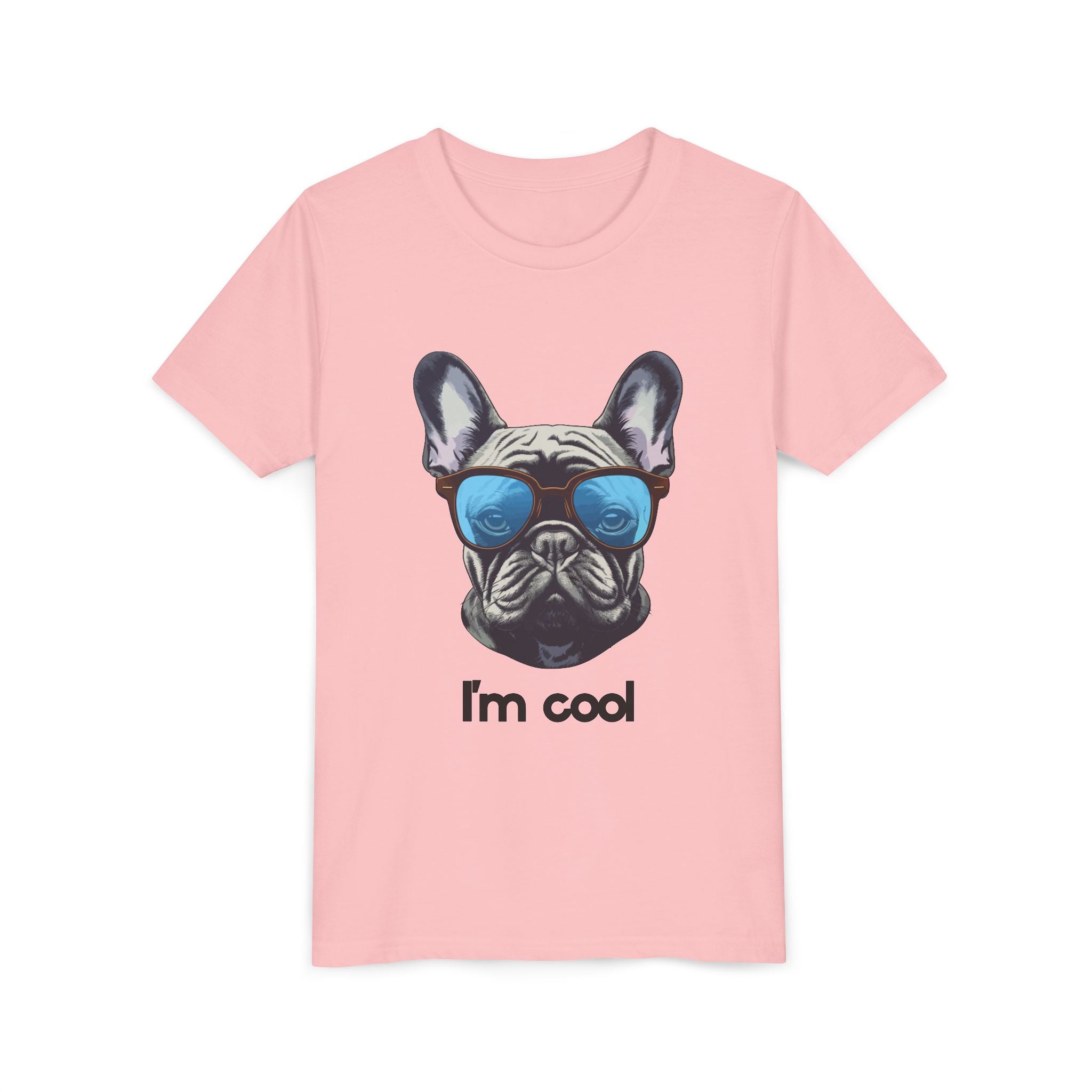 Cool French Bulldog Youth Tee - Fun Gift for Kids, Summer Wear, Pet Lovers, Birthday Present, Casual Style