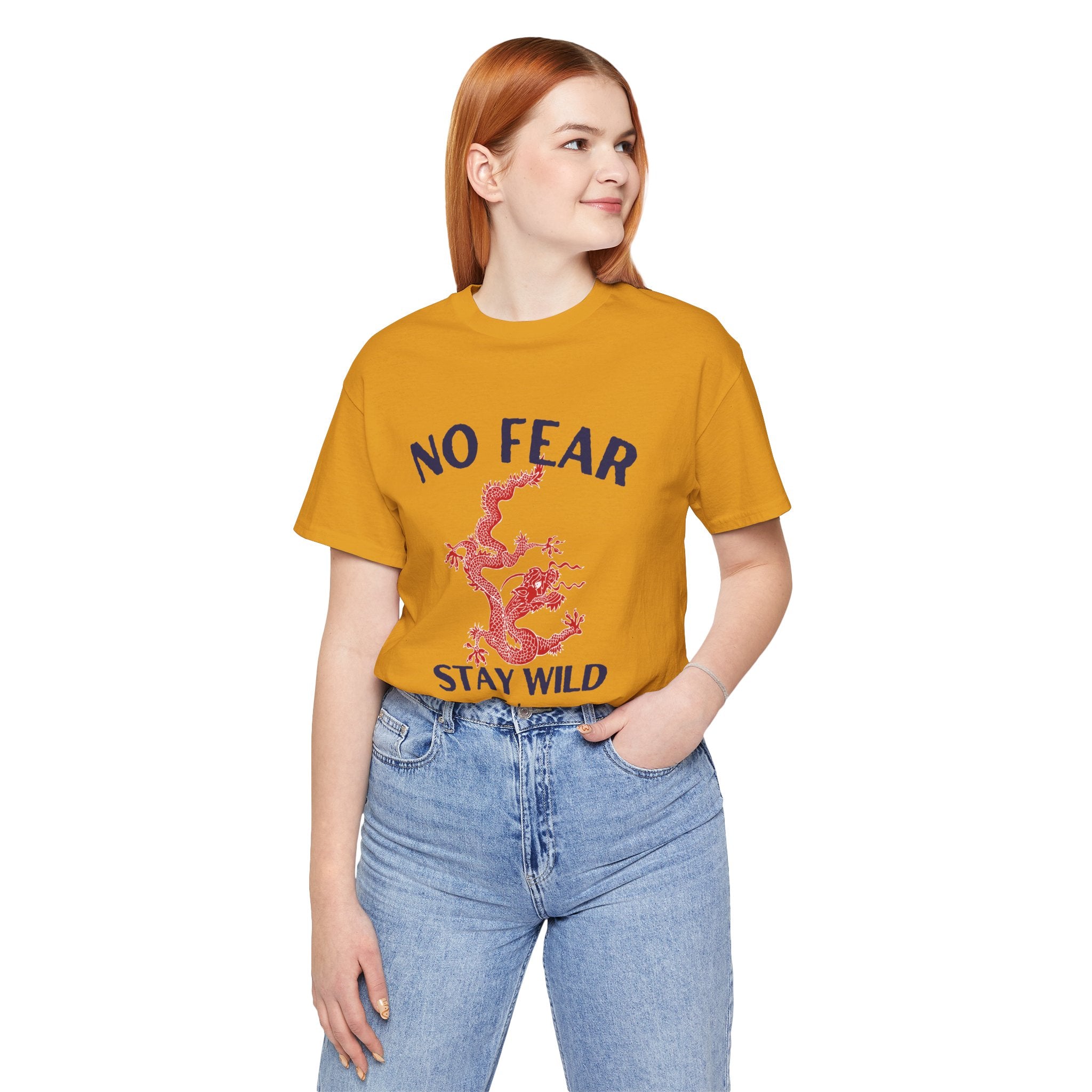 No Fear Stay Wild Unisex T-Shirt | Adventure Tee, Casual Wear, Gift for Nature Lovers, Inspirational Shirt, Summer Fashion