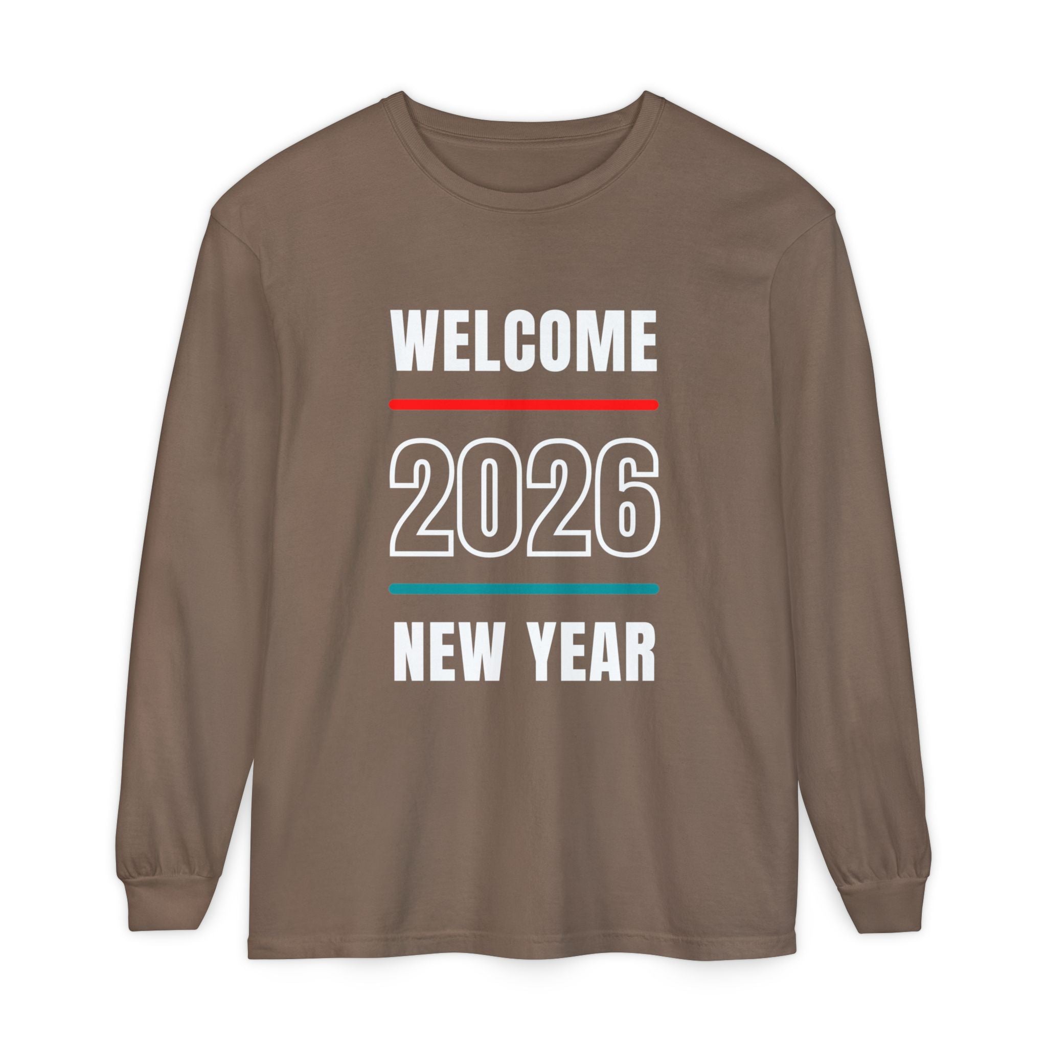 2026 New Year Long Sleeve T-Shirt | Unisex Cotton Tee for Celebration, Holiday Gift, Festive Apparel, Casual Wear