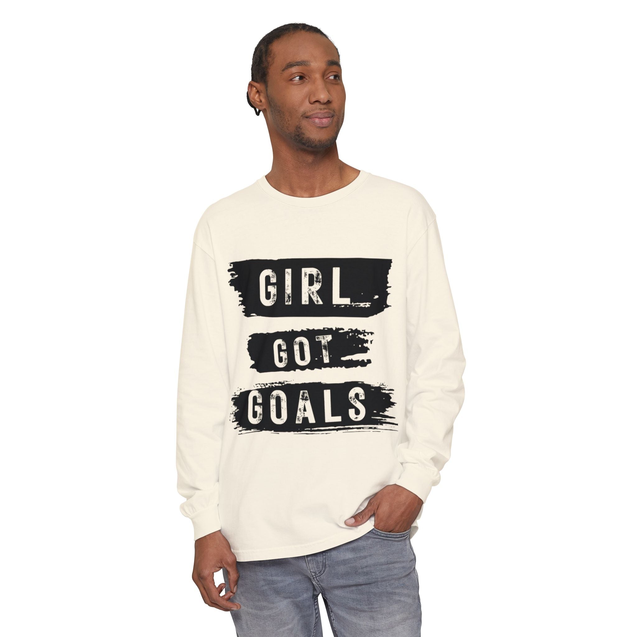 Girl Got Goals Long Sleeve T-Shirt | Motivational Apparel, Unisex Tees, Inspirational Gift, Casual Wear, Trendy Clothing