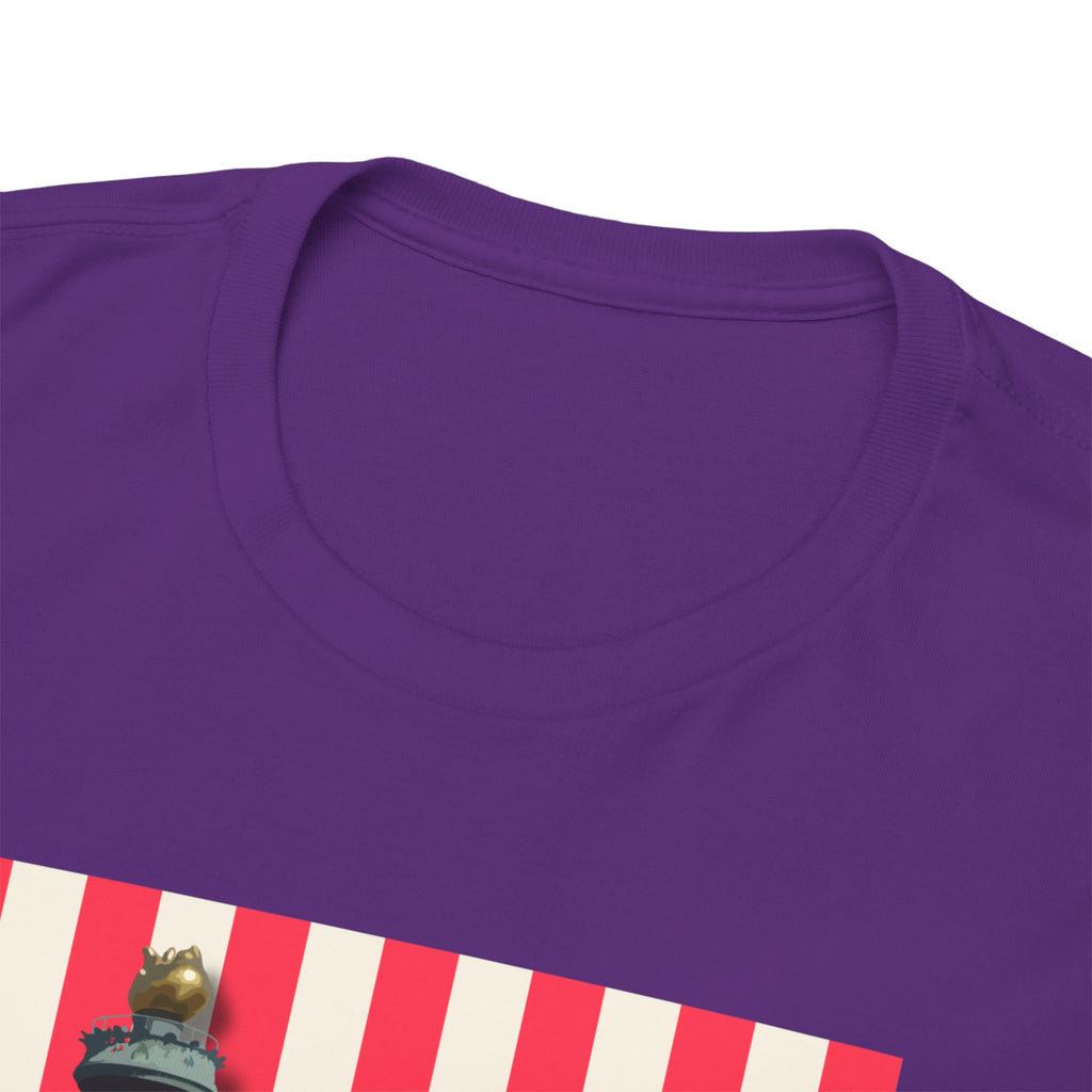 American Vibes Unisex Heavy Cotton Tee, Patriotic Shirt, Gift for Veterans, Independence Day Apparel, Summer Casual Wear