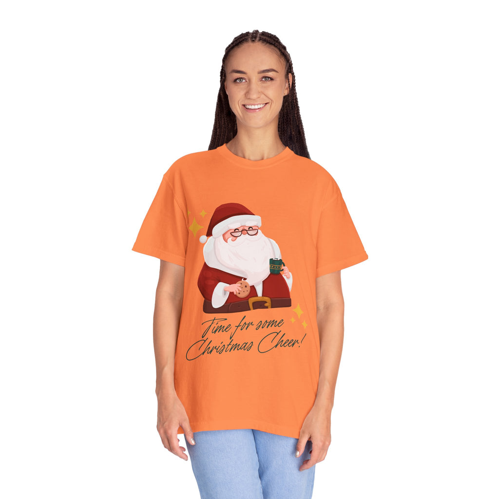 Festive Christmas T-Shirt, Holiday Apparel, Santa Graphic Tee, Unisex Christmas Gift, Seasonal Outfit, Cheerful Holiday Wear