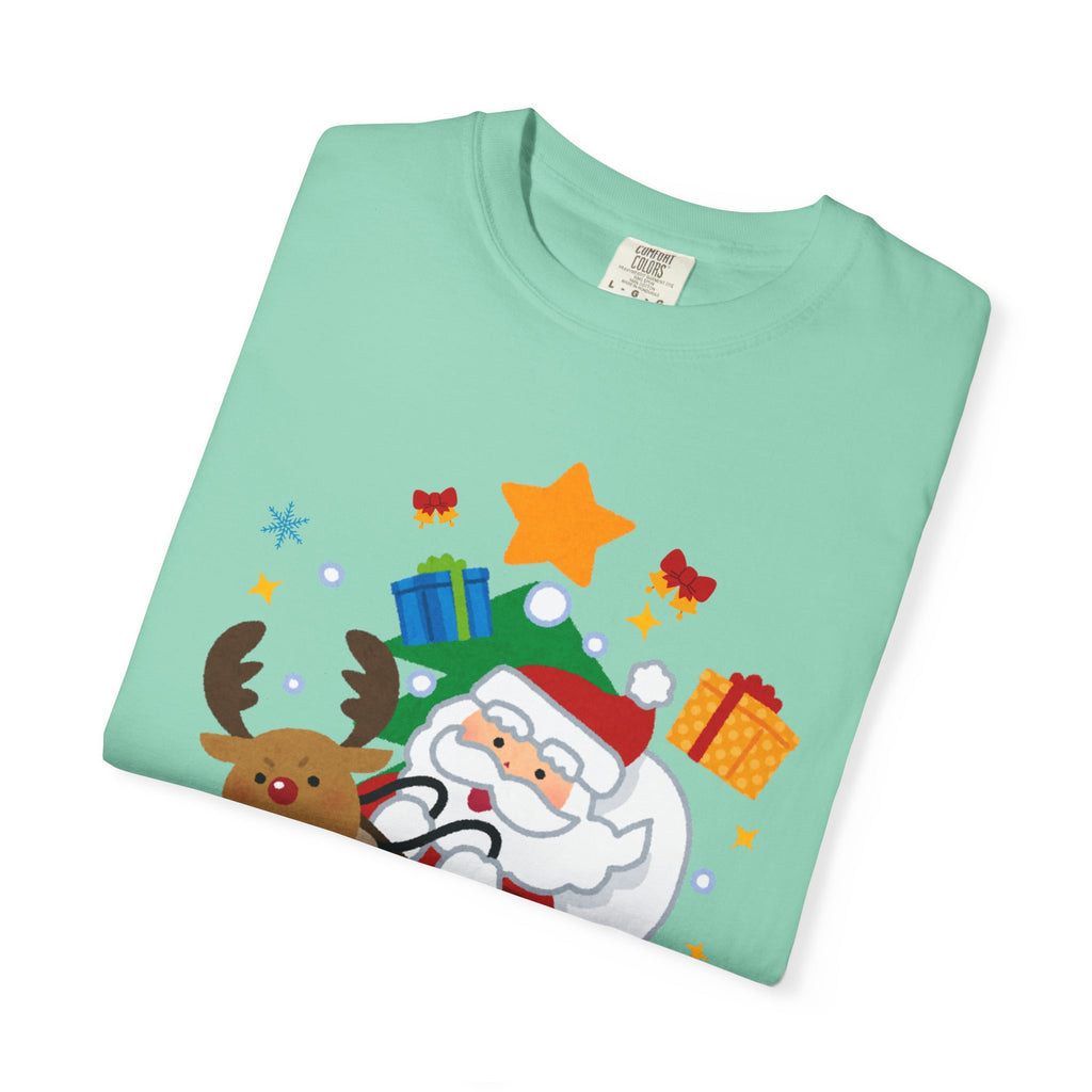 Festive Santa T-Shirt | Christmas Tee, Unisex Holiday Shirt, Merry Christmas Gift, Cute Design for Kids & Adults