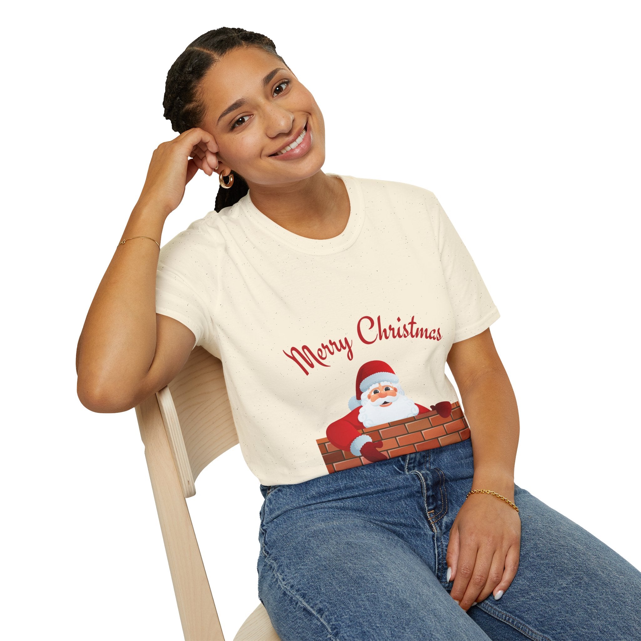 Merry Christmas Santa T-Shirt, Holiday Tee, Unisex Christmas Top, Festive Shirt, Gift for Him/Her, Family Reunion Apparel