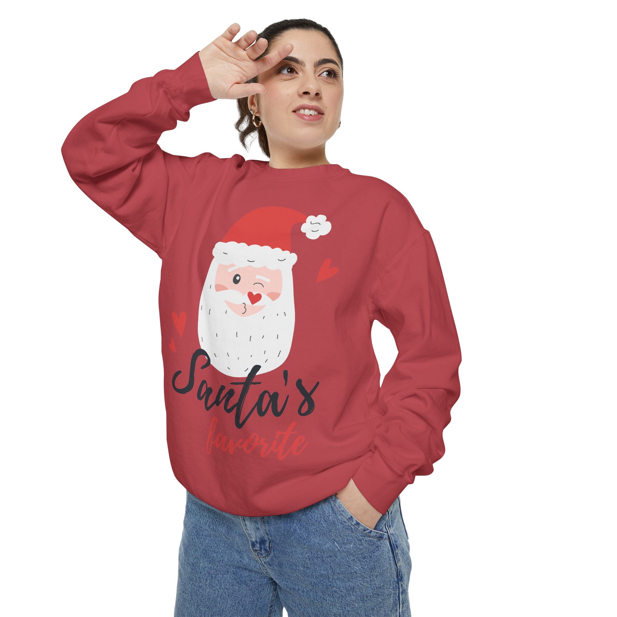 Santa's Favorite Sweatshirt, Holiday Apparel, Gift for Christmas, Unisex Pullover, Festive Sweater, Cozy Sweatshirt