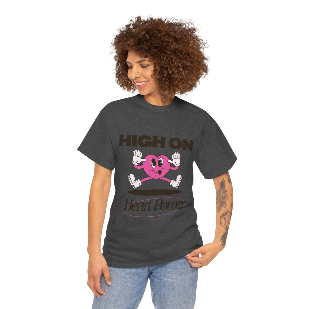 Heart Power Unisex T-Shirt Design | Graphic Tee for Men & Women | Streetwear Aesthetic T-Shirt