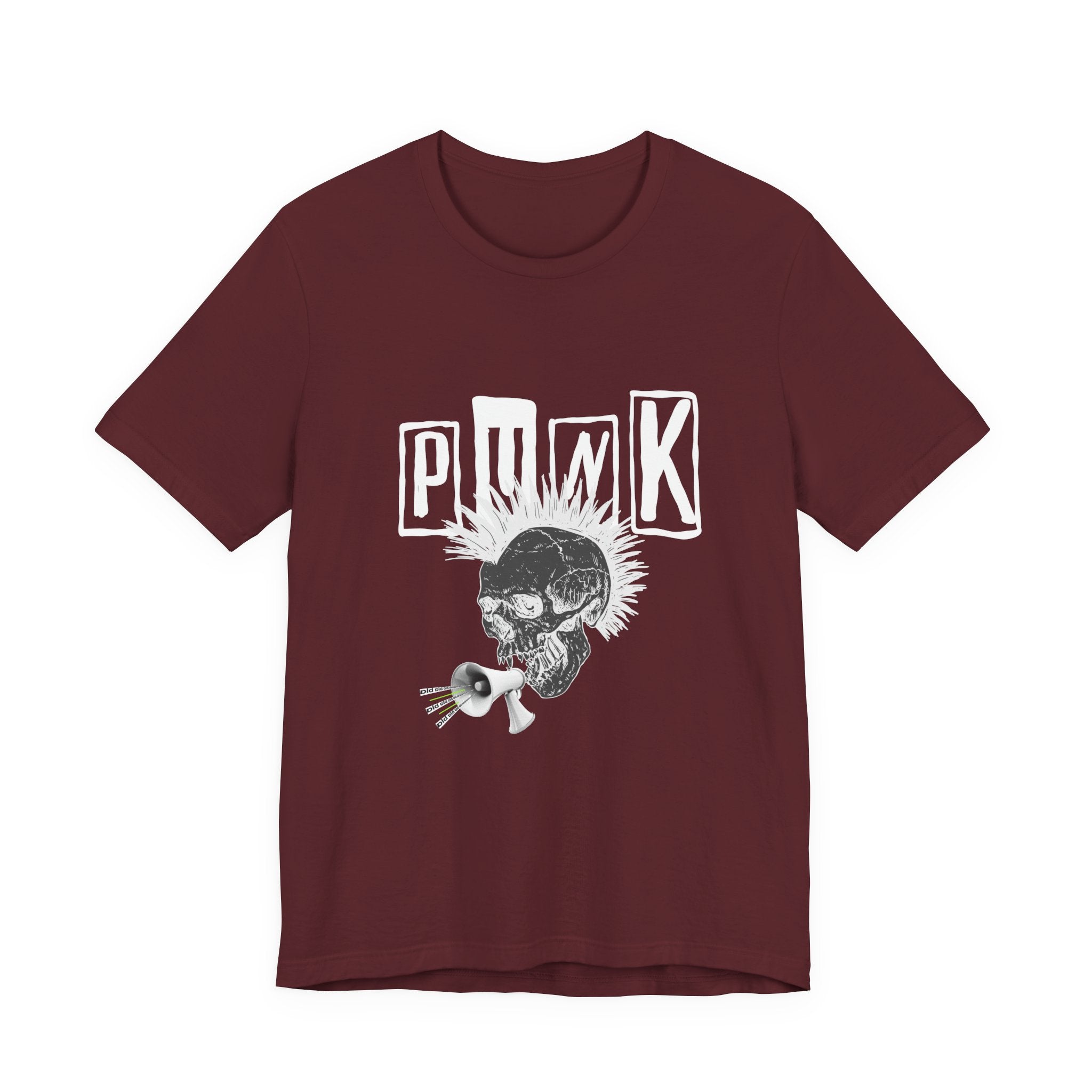 Punk Skull Graphic Tee, Unisex T-Shirt, Alternative Fashion Shirt, Edgy Clothing, Gift for Music Lovers