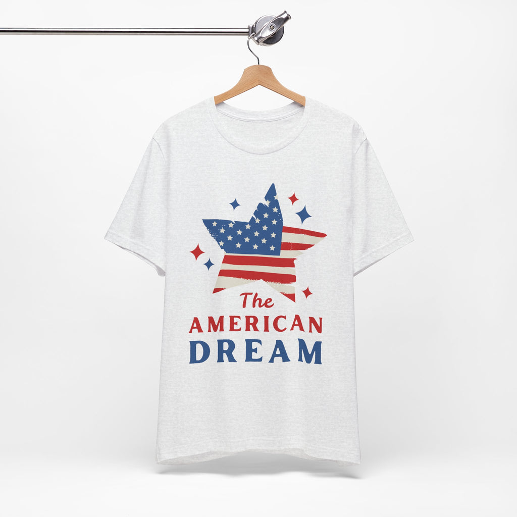 Patriotic T-Shirt, Independence Day Tee, American Dream Shirt, 4th of July Outfit, Stars and Stripes Tee Shirt