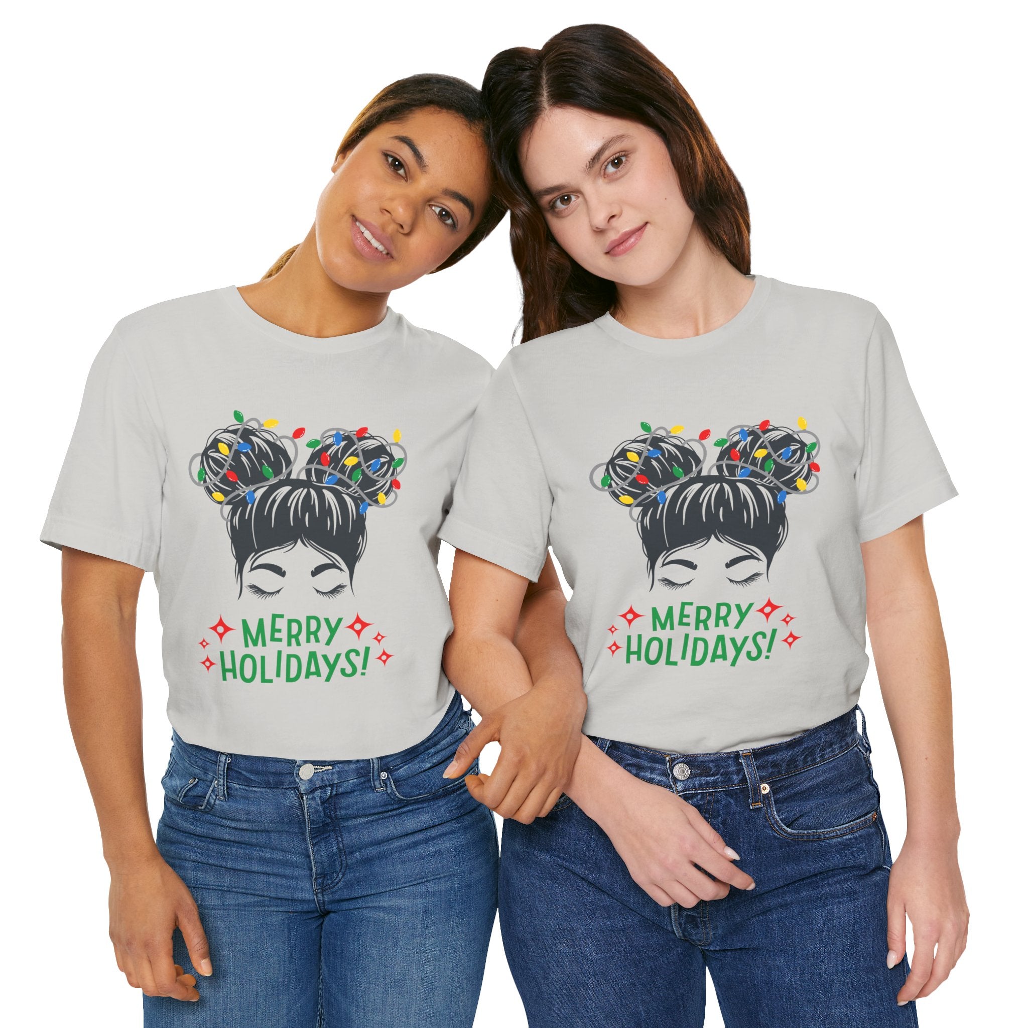 Festive Holiday Tee - Merry Holidays Graphic, Unisex Jersey Short Sleeve Shirt, Christmas Apparel, Seasonal Gift, Cozy Vibes