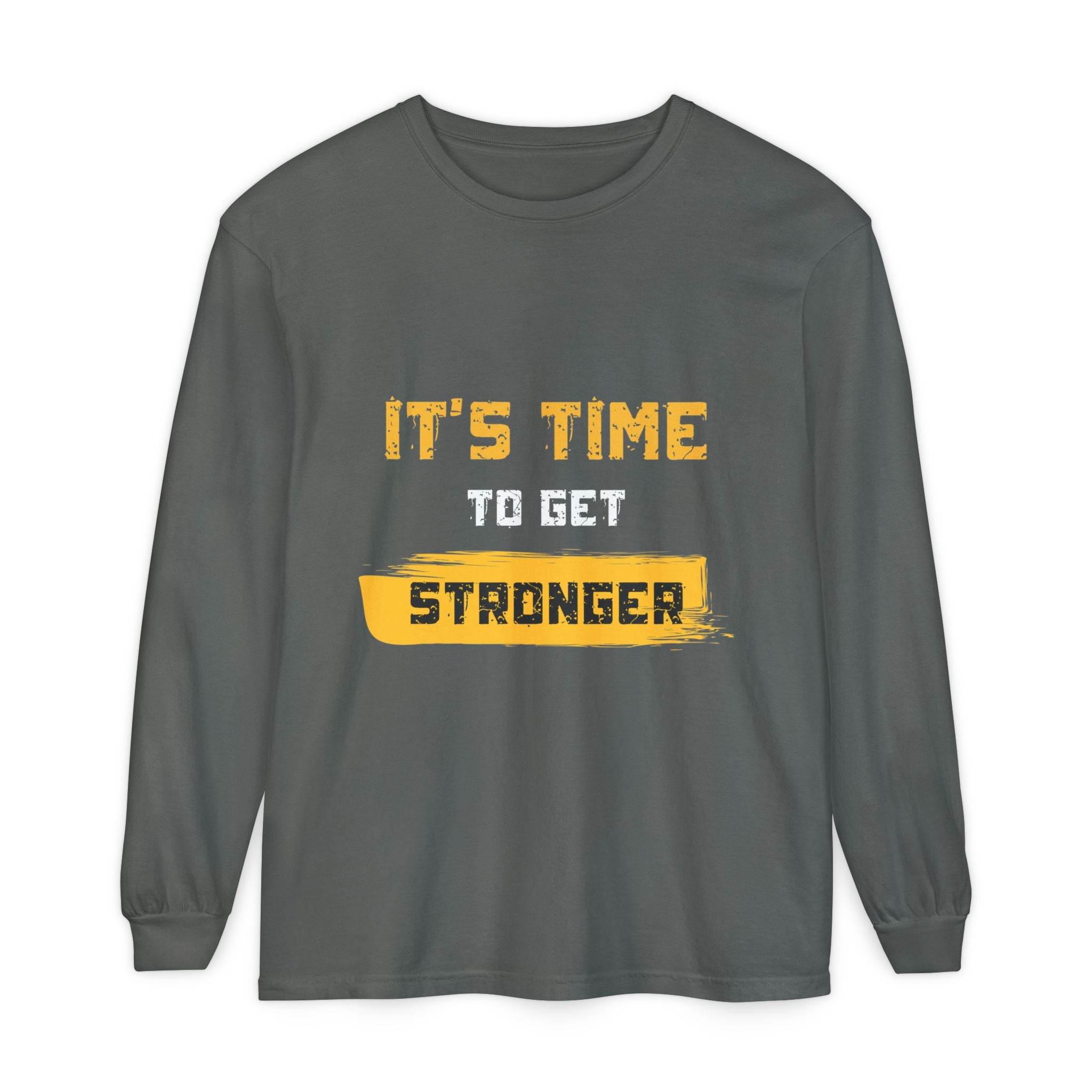 Unisex Motivational Long Sleeve Tee - 'It's Time Stronger' - Perfect Gift for Fitness Lovers, Gym Attire, Casual Wear, Inspirational [...]