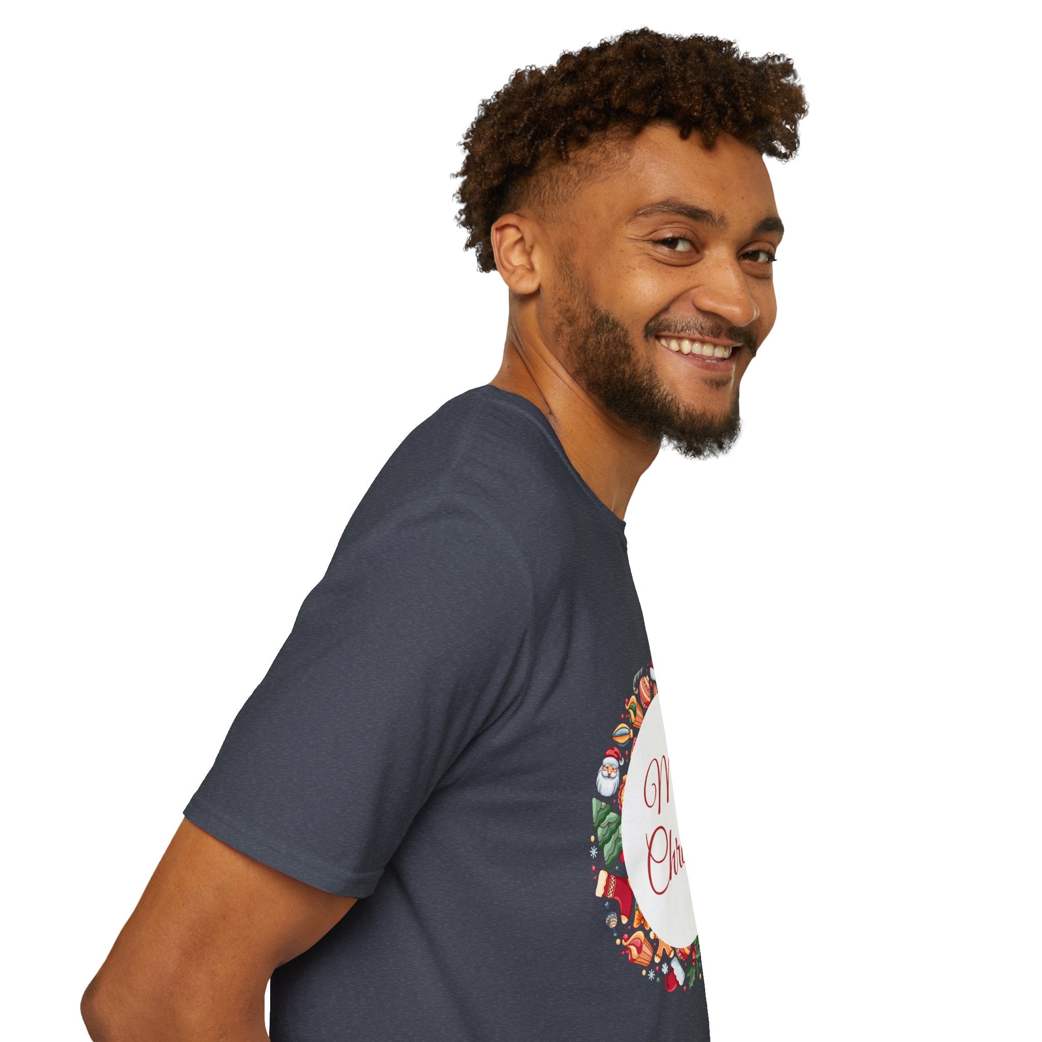 Merry Christmas Unisex T-Shirt, Holiday Apparel, Christmas Gift, Festive Tee, Seasonal Wear, Unisex T-Shirt