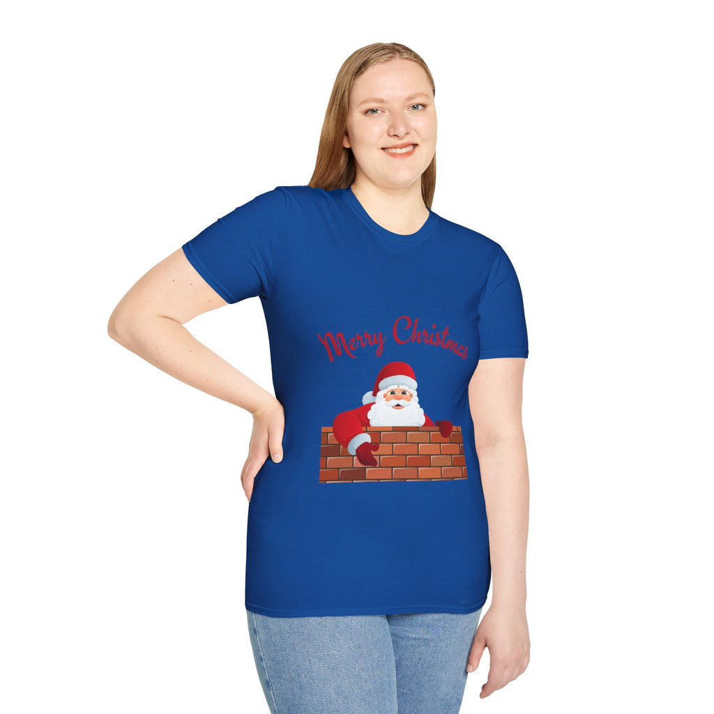 Merry Christmas Santa T-Shirt, Holiday Tee, Unisex Christmas Top, Festive Shirt, Gift for Him/Her, Family Reunion Apparel