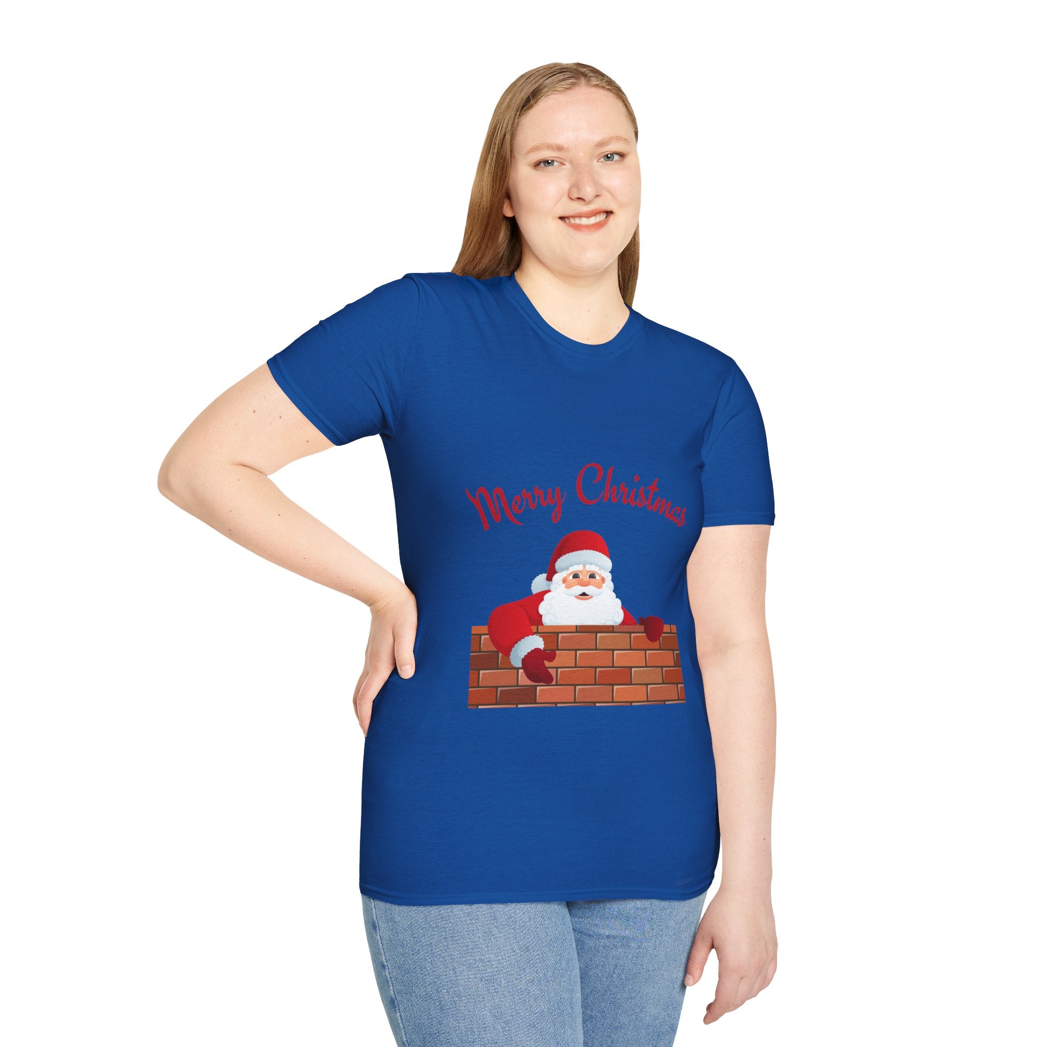 Merry Christmas Santa T-Shirt, Holiday Tee, Unisex Christmas Top, Festive Shirt, Gift for Him/Her, Family Reunion Apparel