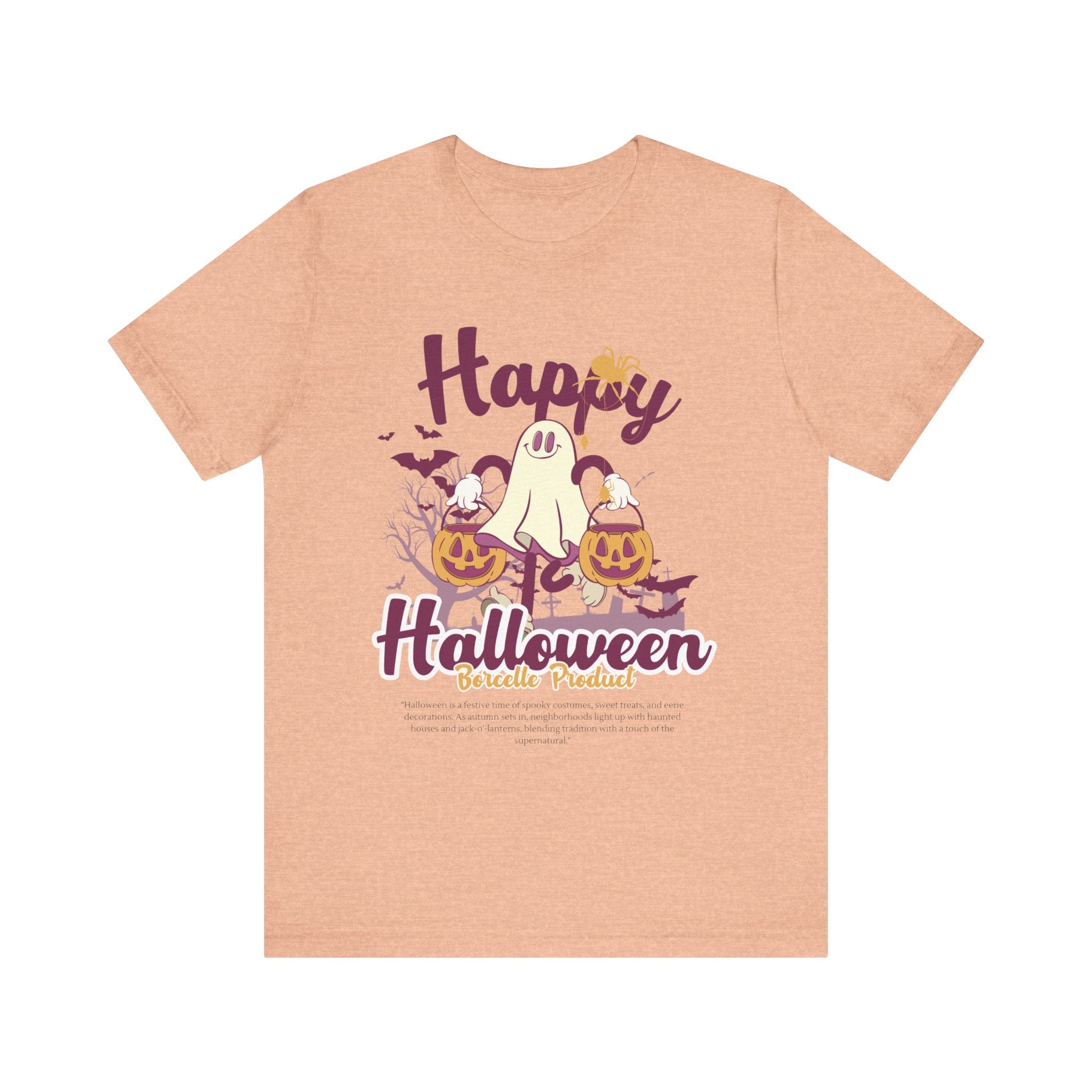 Halloween Unisex T-Shirt, Cute Ghost Tee, Fall Apparel, Kids Halloween Costume, Spooky Season Shirt, Trick or Treat Gift