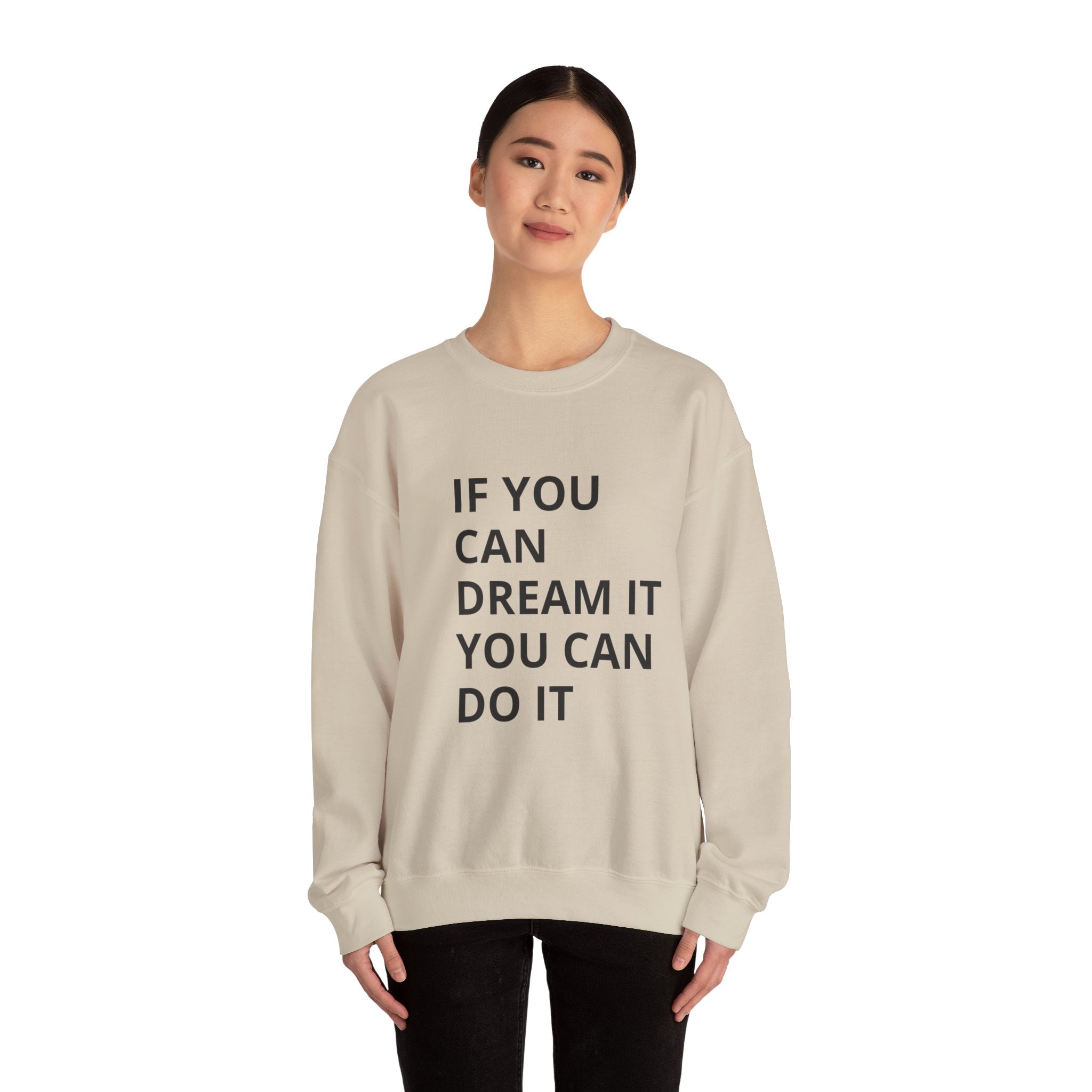Dream It, Do It Sweatshirt | Unisex Motivational Crewneck | Inspirational Gift | Cozy Everyday Wear | Perfect for Holidays