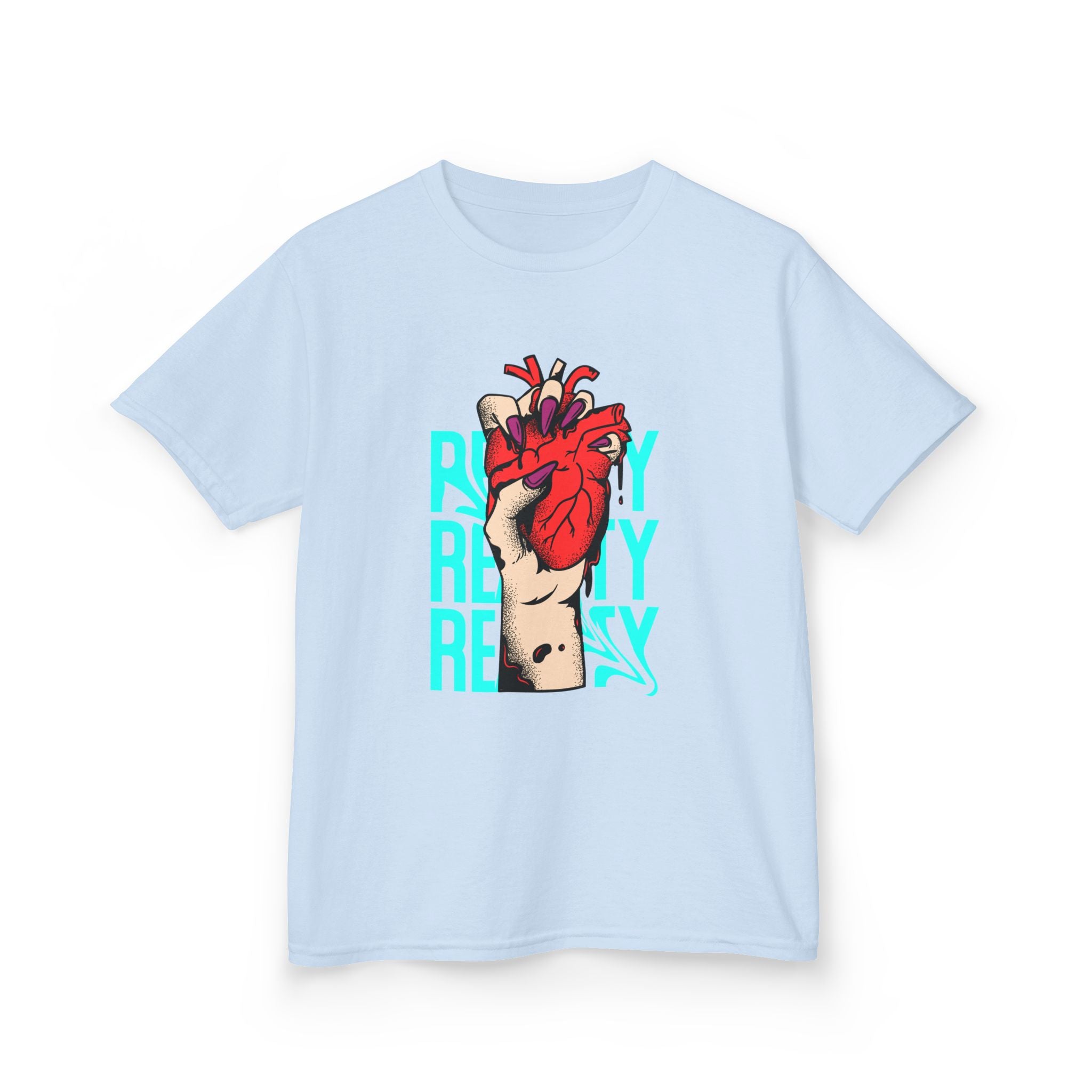 Youth Graphic Tee with Heart Design, Perfect Gift for Kids, Fun Everyday Wear, Unique Birthday Present, Heartfelt T-Shirt