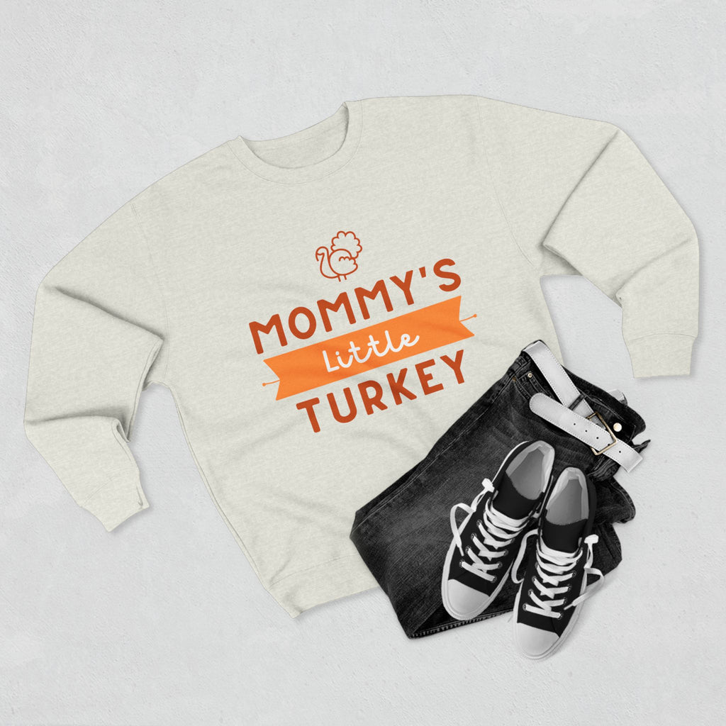 Mommy's Little Turkey Sweatshirt, Thanksgiving Sweater, Family Holiday Outfit, Unisex Crewneck, Festive Fall Apparel