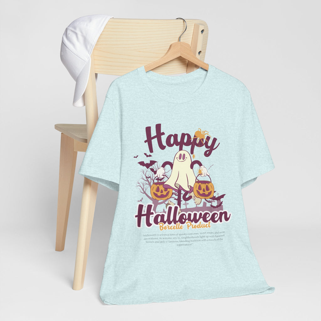 Halloween Unisex T-Shirt, Cute Ghost Tee, Fall Apparel, Kids Halloween Costume, Spooky Season Shirt, Trick or Treat Gift