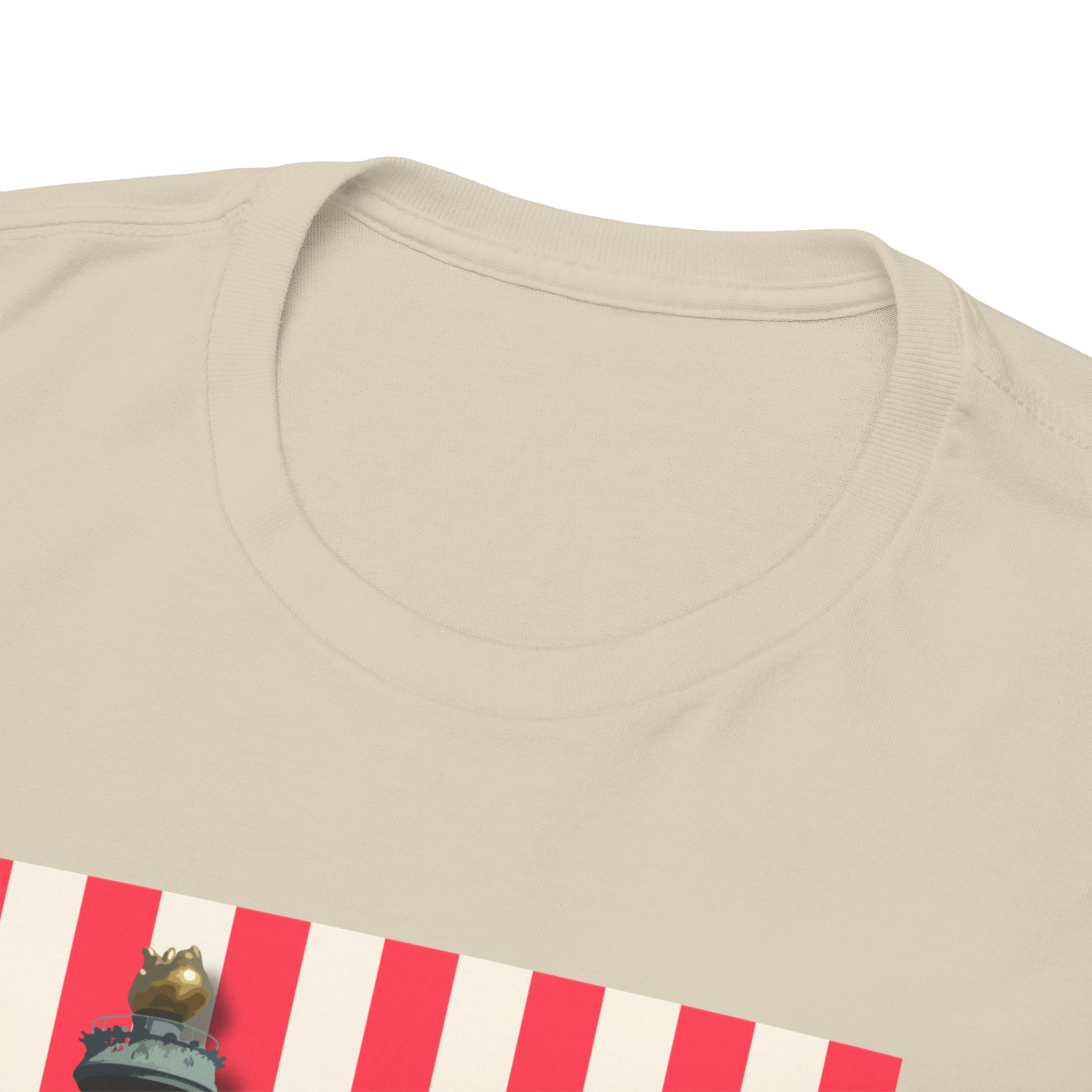 American Vibes Unisex Heavy Cotton Tee, Patriotic Shirt, Gift for Veterans, Independence Day Apparel, Summer Casual Wear