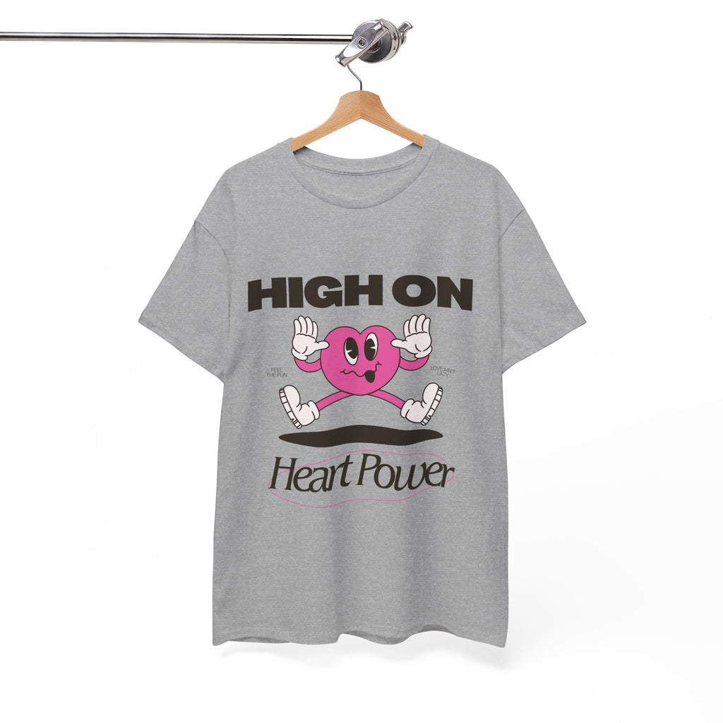 Heart Power Unisex T-Shirt Design | Graphic Tee for Men & Women | Streetwear Aesthetic T-Shirt