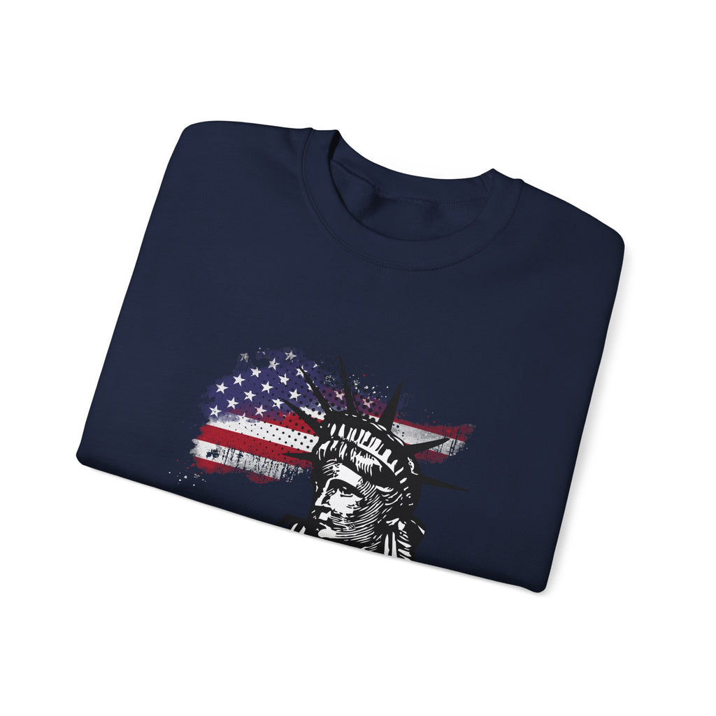 Justice Crewneck Sweatshirt - Unisex Heavy Blend, Patriotic Apparel, Comfortable Gift for Activists, USA Theme, Everyday Wear