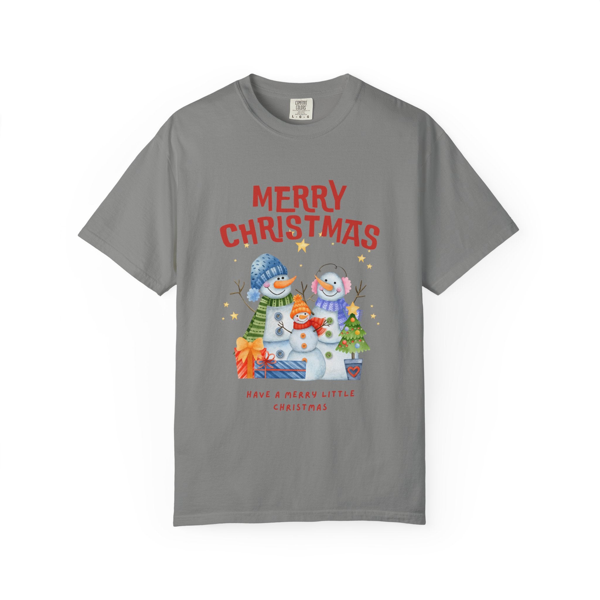 Merry Christmas Unisex Garment-Dyed T-shirt, Cozy Holiday Tee, Festive Winter Apparel, Christmas Gift, Seasonal Fashion