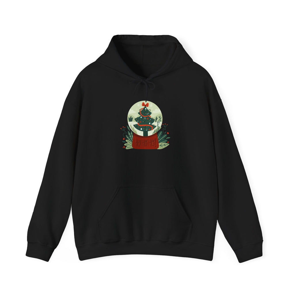 Cozy Holiday Hoodie with Snow Globe Design | Festive Gift, Winter Apparel, Christmas Sweatshirt, Unisex Hoodie, Seasonal Outfit