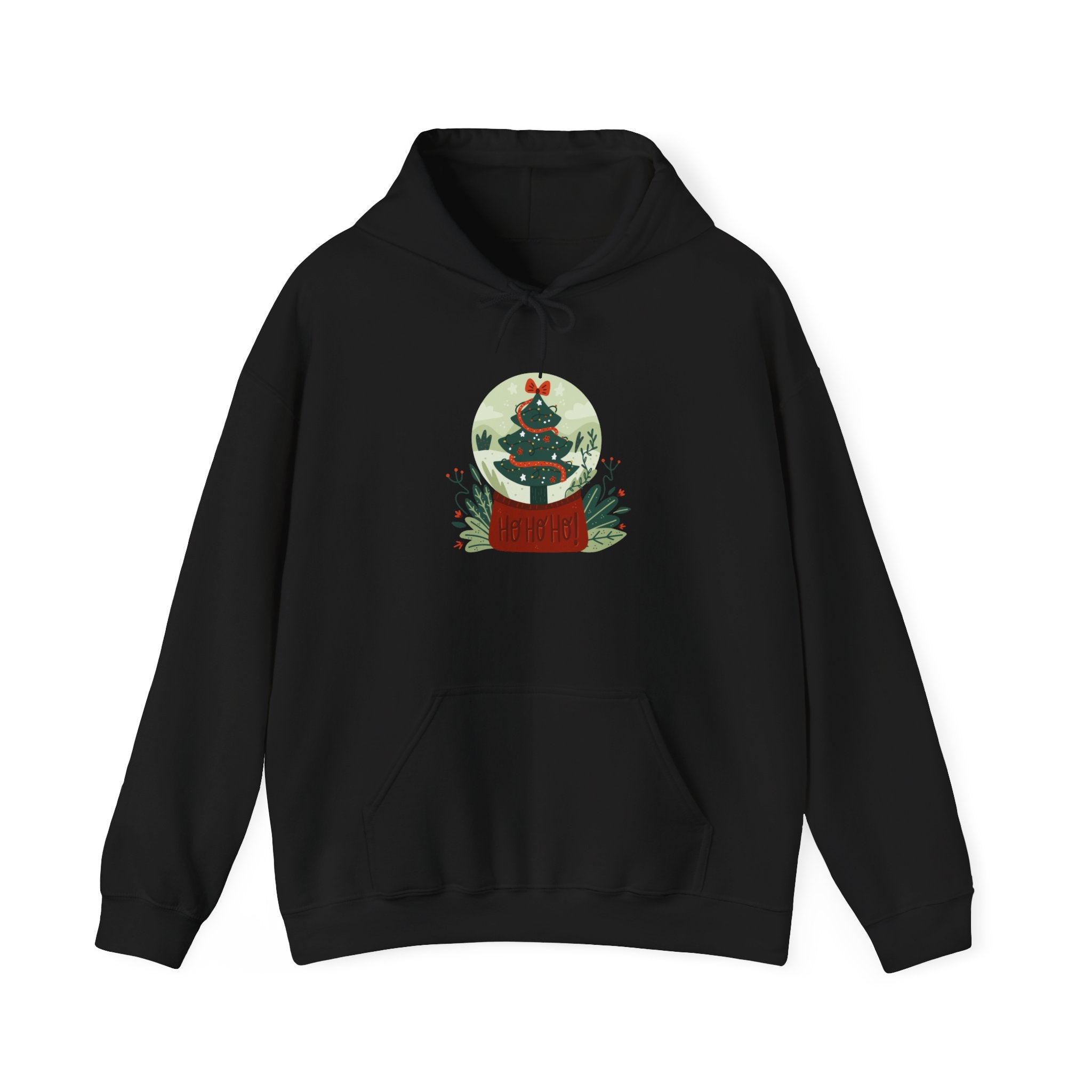 Cozy Holiday Hoodie with Snow Globe Design | Festive Gift, Winter Apparel, Christmas Sweatshirt, Unisex Hoodie, Seasonal Outfit