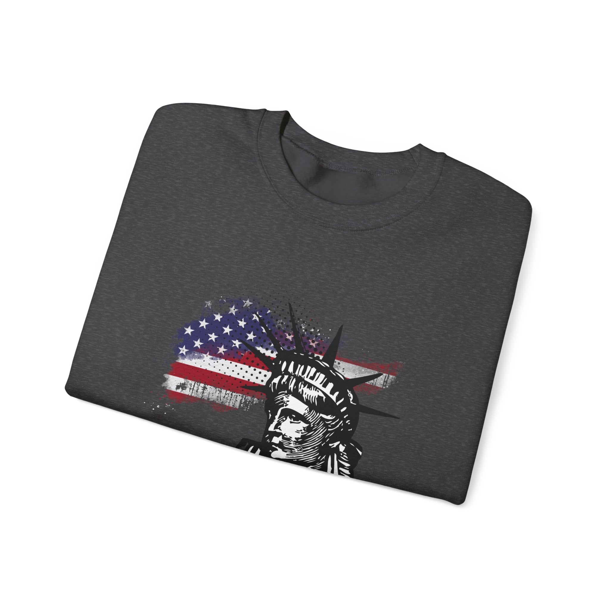 Justice Crewneck Sweatshirt - Unisex Heavy Blend, Patriotic Apparel, Comfortable Gift for Activists, USA Theme, Everyday Wear