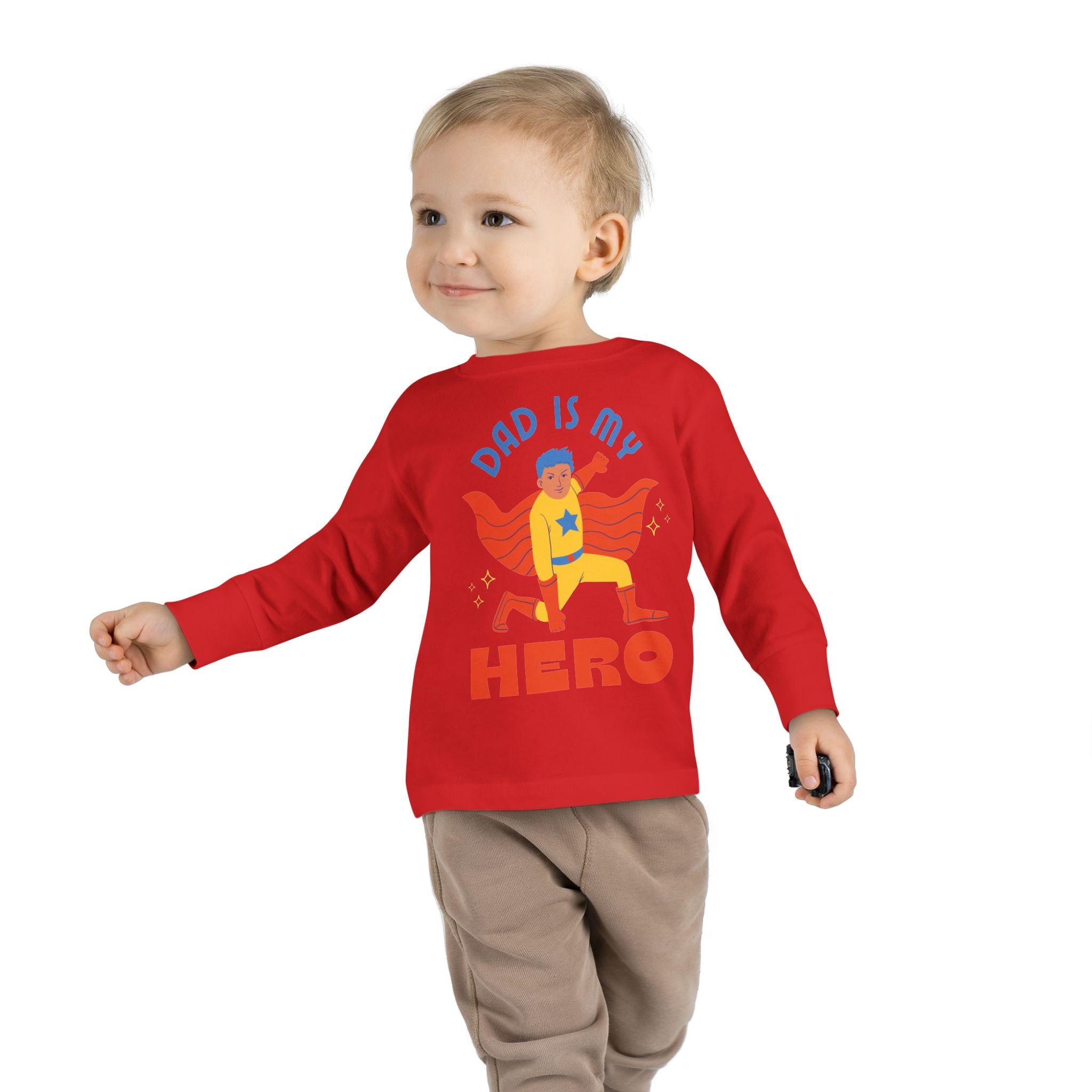 Toddler Long Sleeve Tee – Soft Combed Ringspun Cotton, Durable & Comfortable