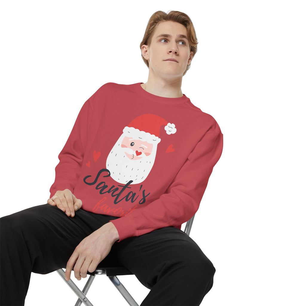 Santa's Favorite Sweatshirt, Holiday Apparel, Gift for Christmas, Unisex Pullover, Festive Sweater, Cozy Sweatshirt