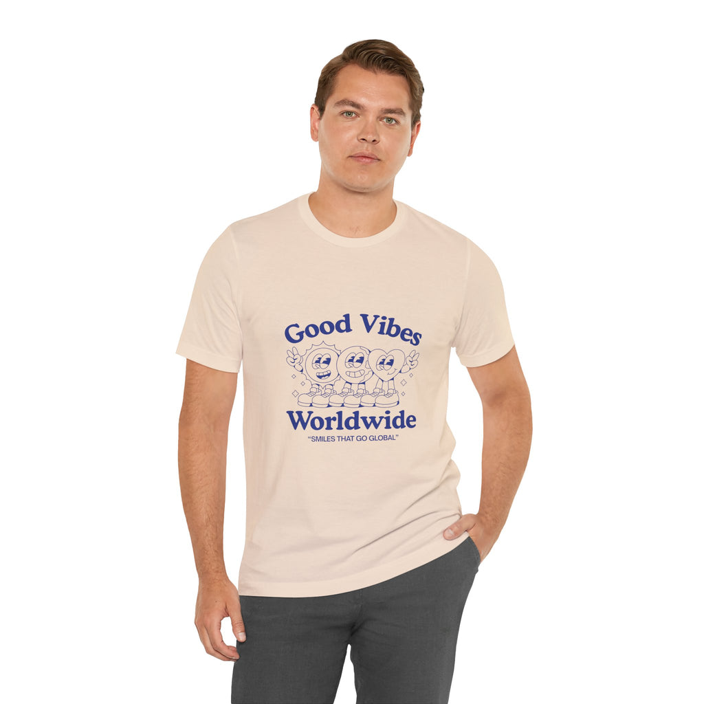 Good Vibes Unisex Tee, Casual Shirt, Affirmation T-Shirt, Everyday Wear, Gift for Friends