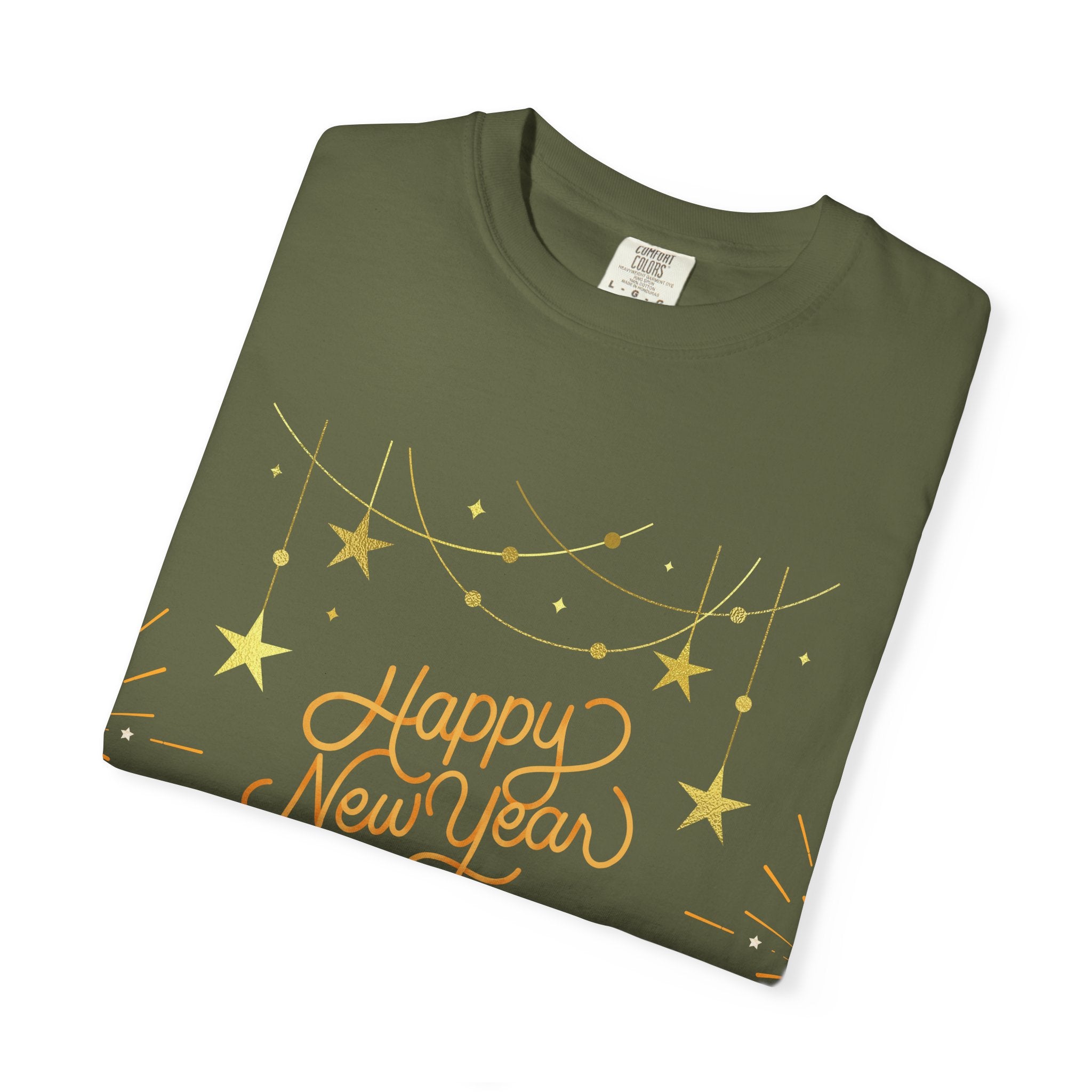 New Year Celebration T-Shirt | Unisex Garment-Dyed Tee with Happy New Year 2026 Design, Festive Apparel, Holiday Gift, Party Wear