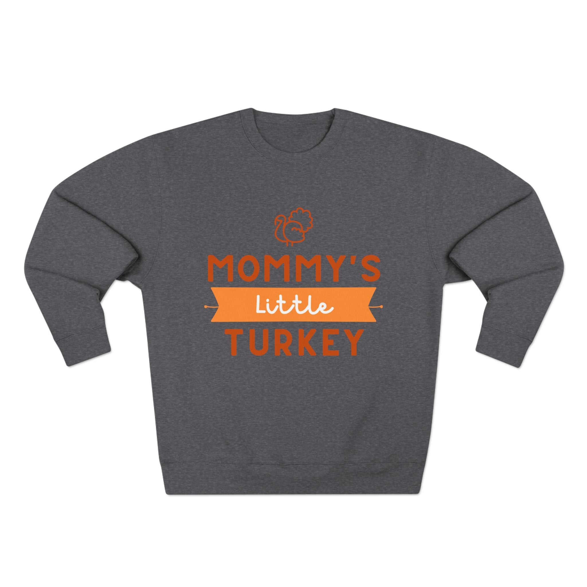 Mommy's Little Turkey Sweatshirt, Thanksgiving Sweater, Family Holiday Outfit, Unisex Crewneck, Festive Fall Apparel