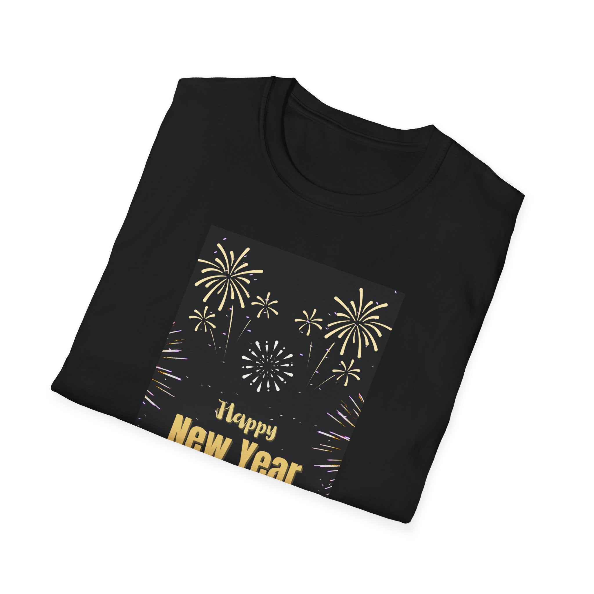Happy New Year 2026 Unisex Softstyle T-Shirt, New Year Celebration Tee, Unisex Graphic Shirt, Festive Apparel, Holiday Gift