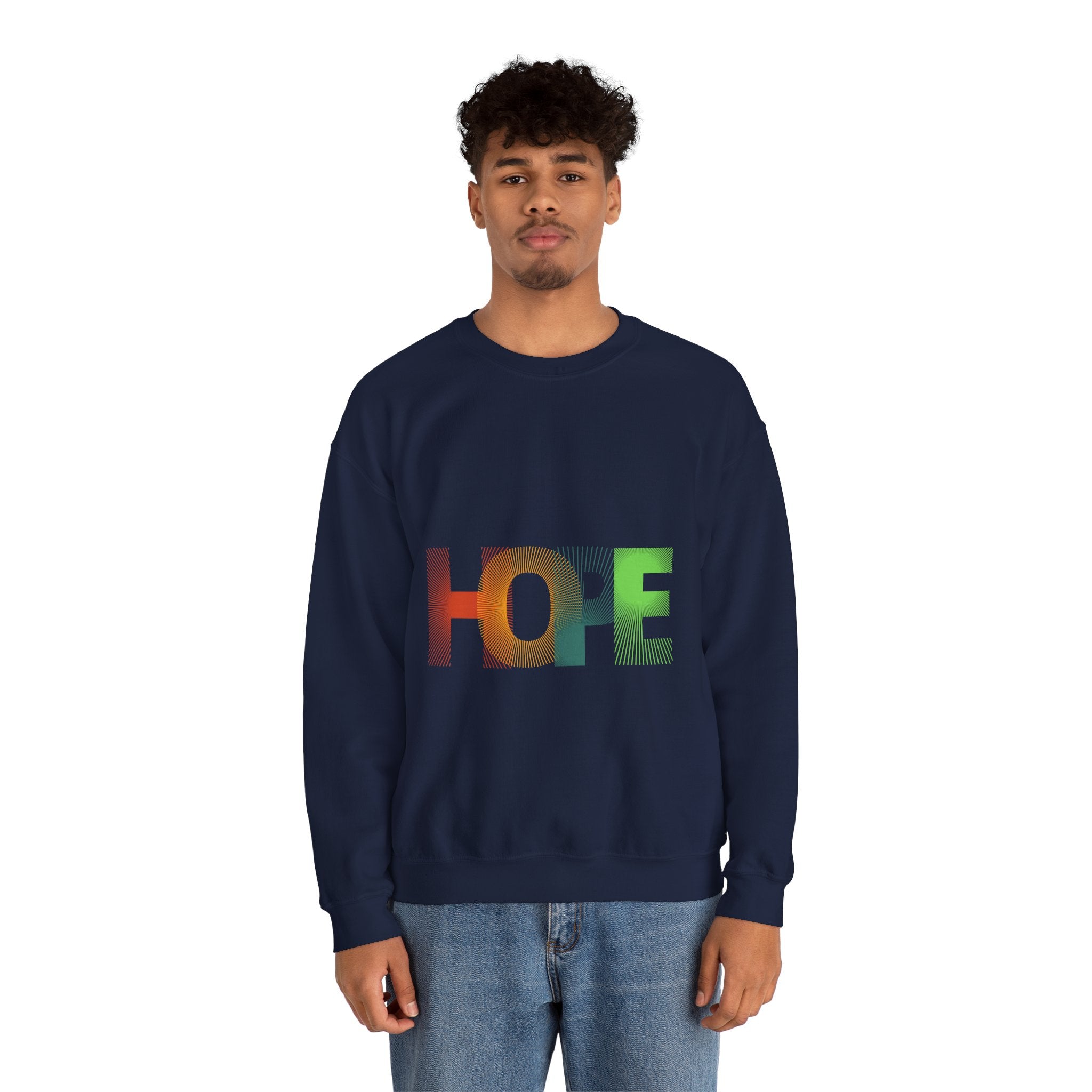 Hope Unisex Heavy Blend Crewneck Sweatshirt - Cozy Style, Perfect Gift, Motivational Apparel, Everyday Wear, Inspirational Fashion
