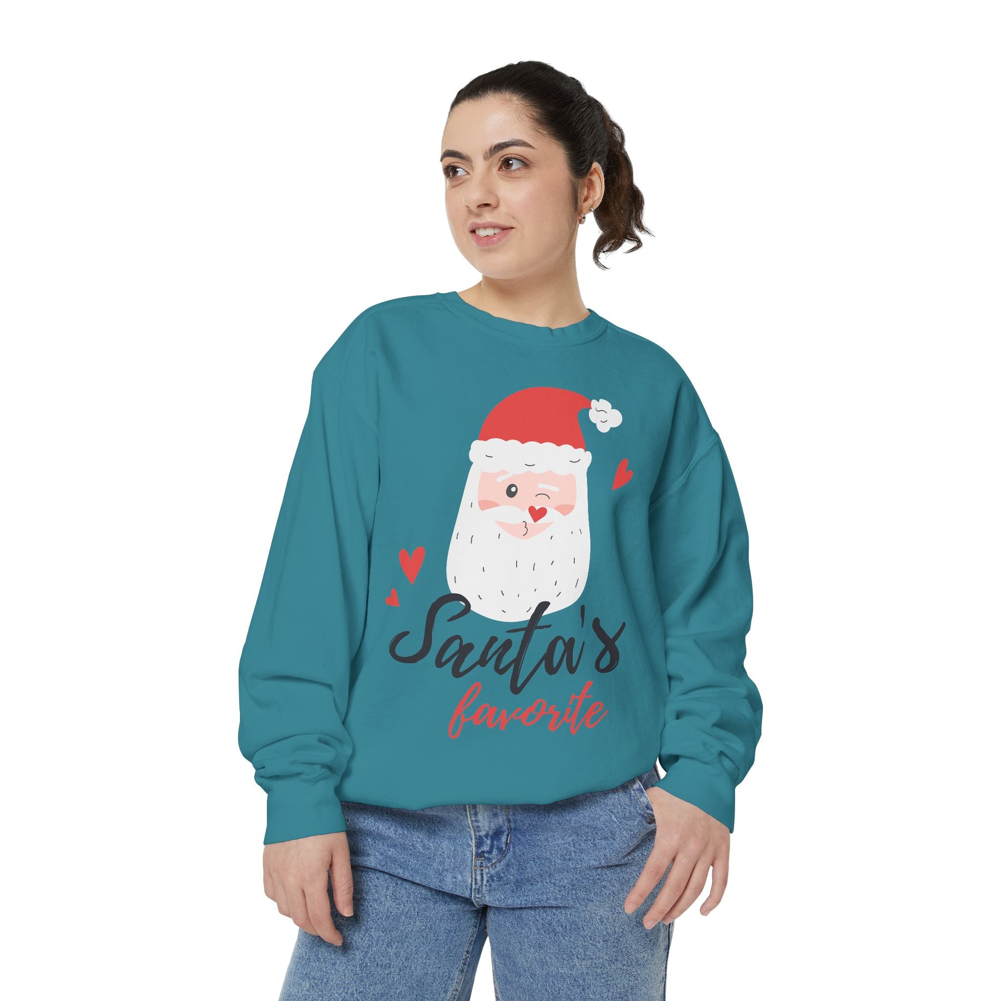 Santa's Favorite Sweatshirt, Holiday Apparel, Gift for Christmas, Unisex Pullover, Festive Sweater, Cozy Sweatshirt