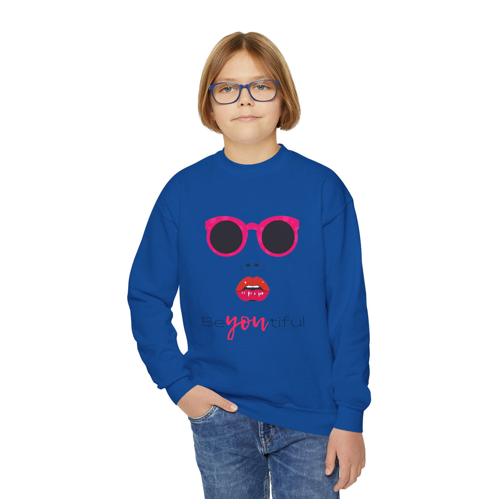 Be You Crewneck Sweatshirt | Youth Pullover | Trendy Sweatshirt for Girls | Unique Gift | Fashion Statement | Everyday Wear