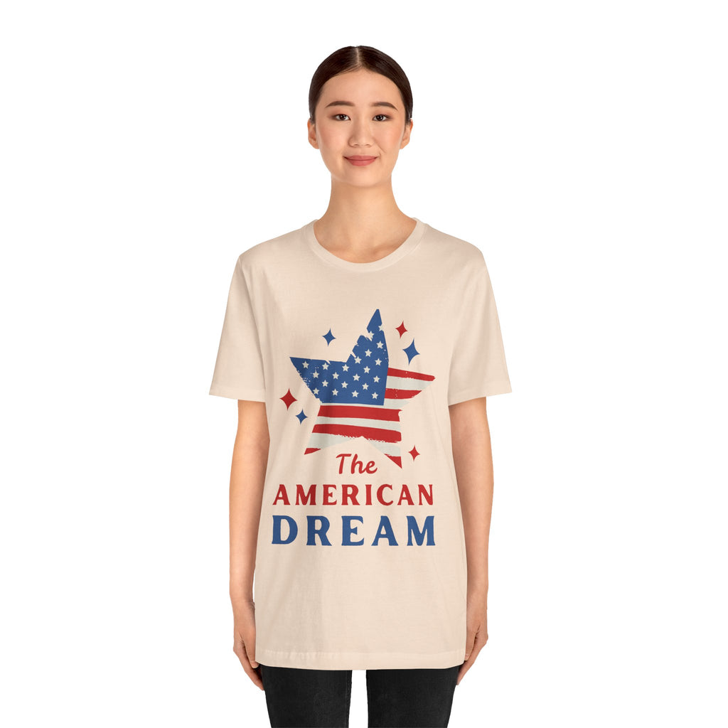 Patriotic T-Shirt, Independence Day Tee, American Dream Shirt, 4th of July Outfit, Stars and Stripes Tee Shirt